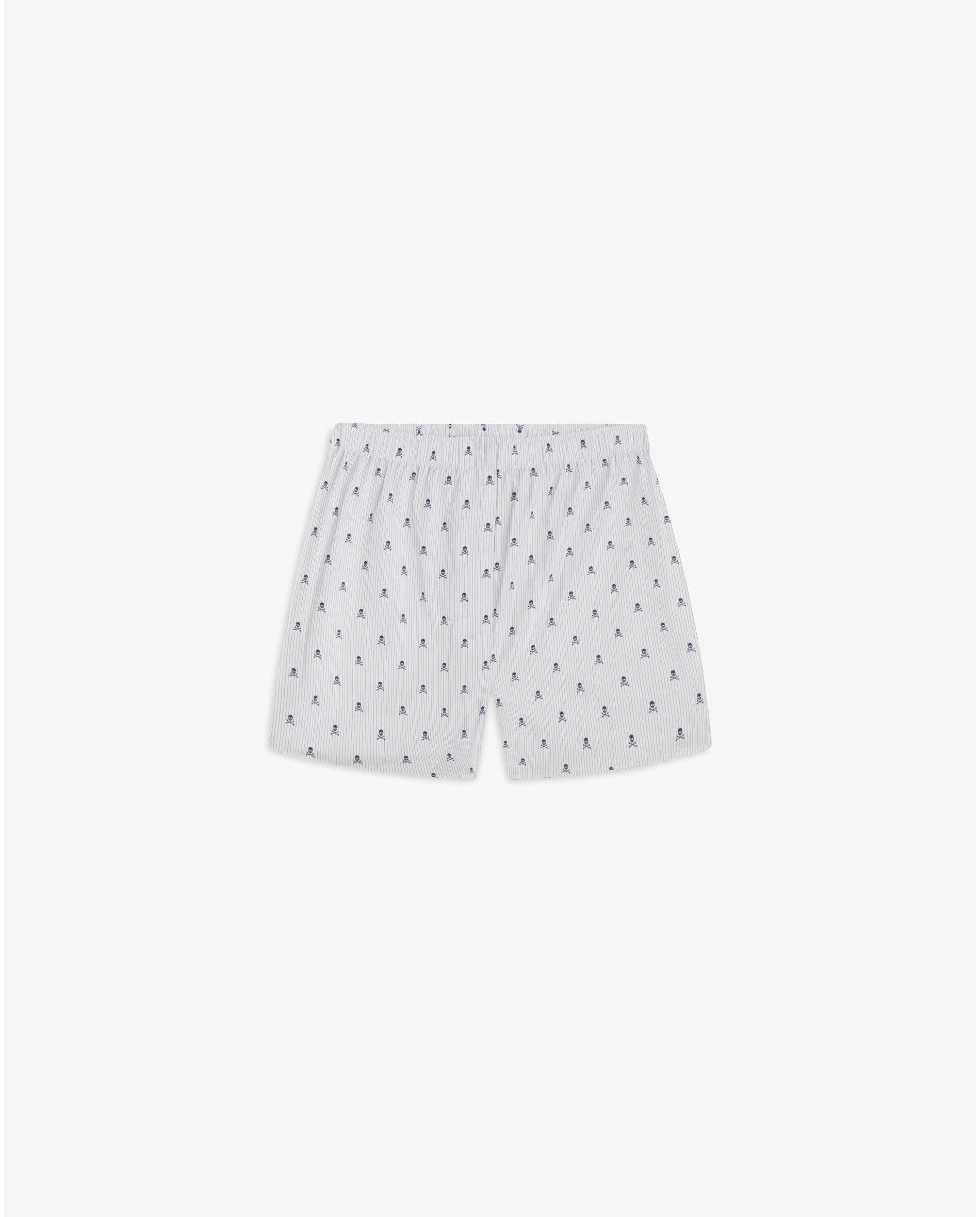 Pack de 2 Boxers de Tecido em Algodão 100% Estampados Branco-4