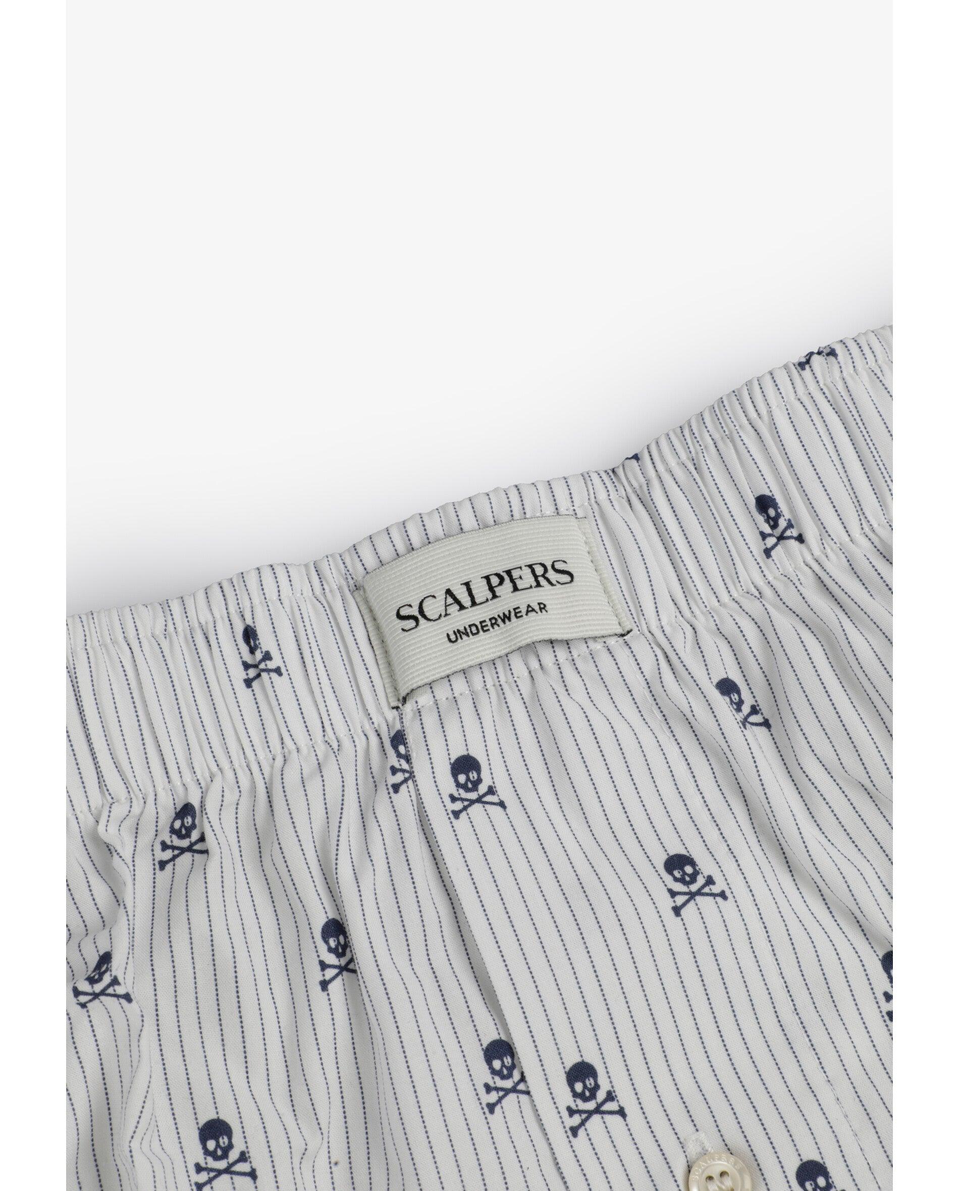 Pack de 2 Boxers de Tecido em Algodão 100% Estampados Branco-7