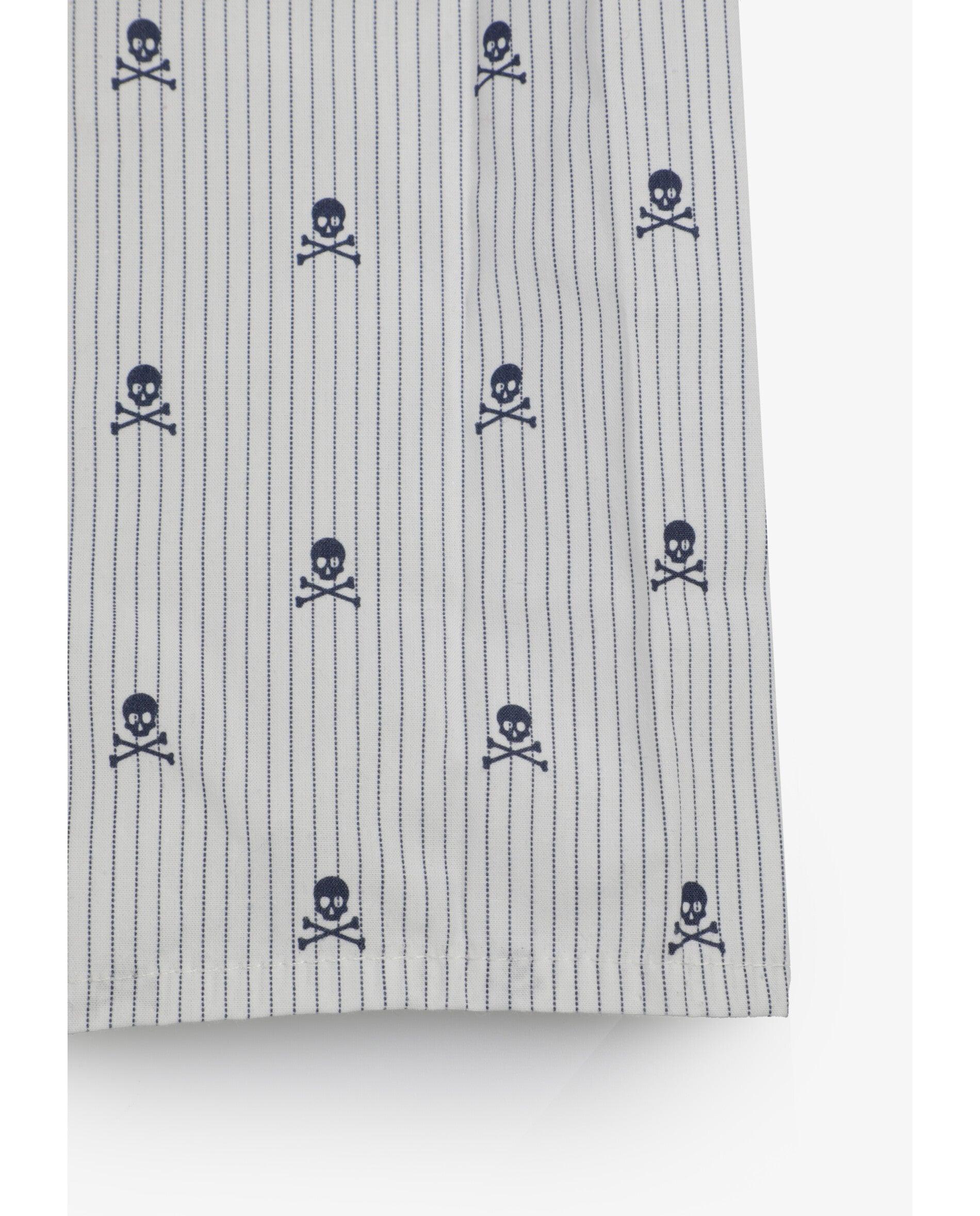 Pack de 2 Boxers de Tecido em Algodão 100% Estampados Branco-8