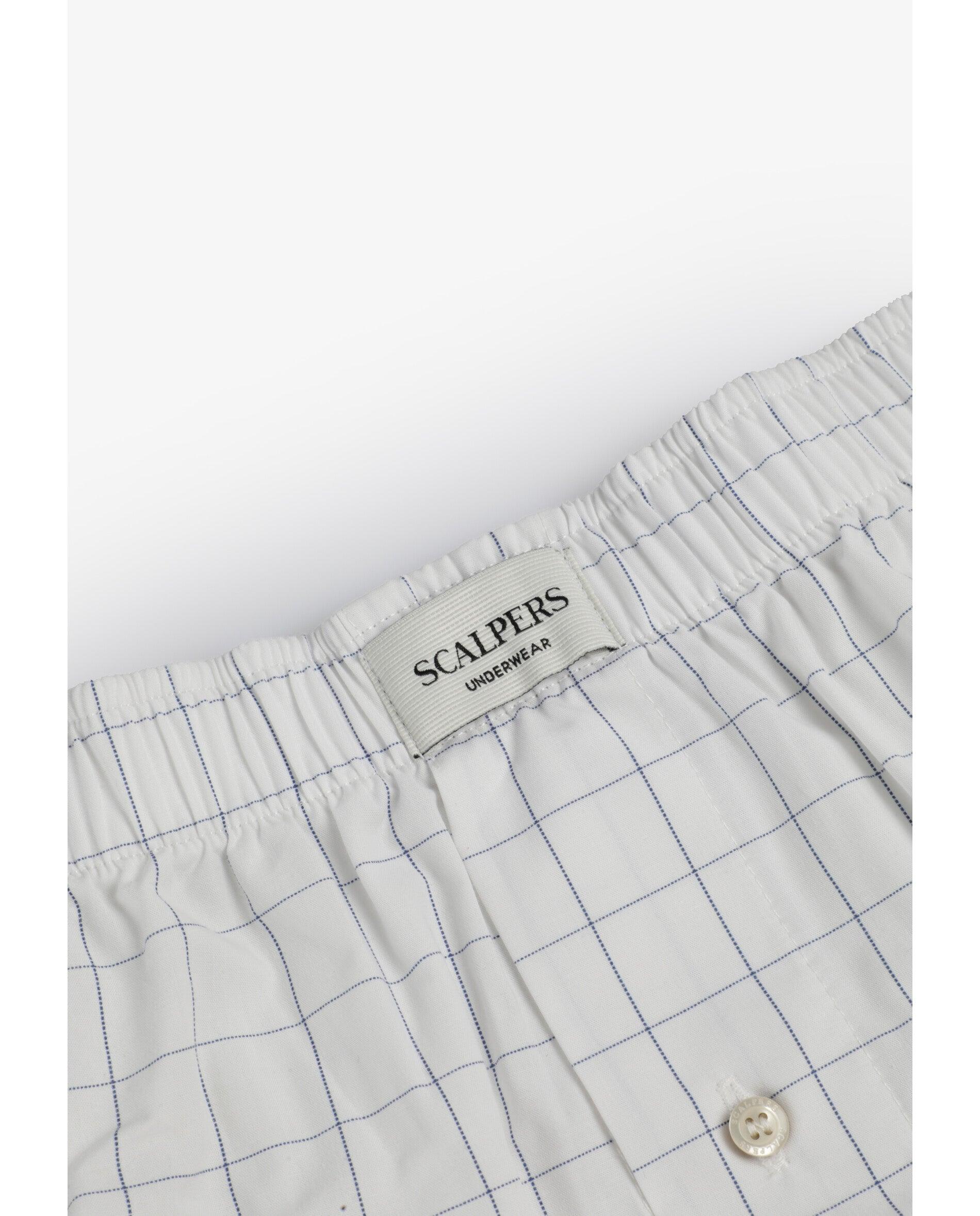 Pack de 2 Boxers de Tecido em Algodão 100% Estampados Branco-9