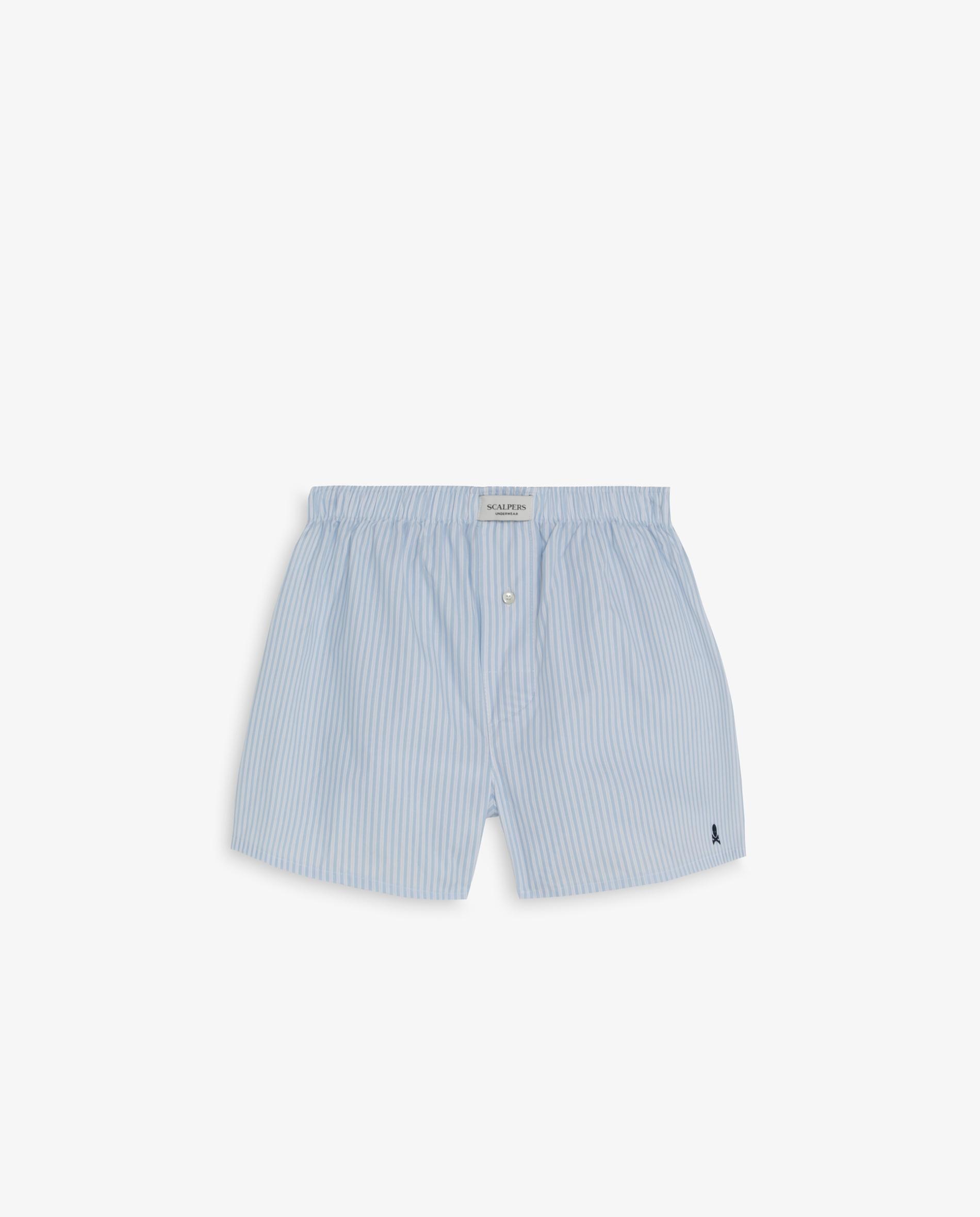 Pack de 2 Boxers de Tecido em Algodão 100% Estampados Azul-4