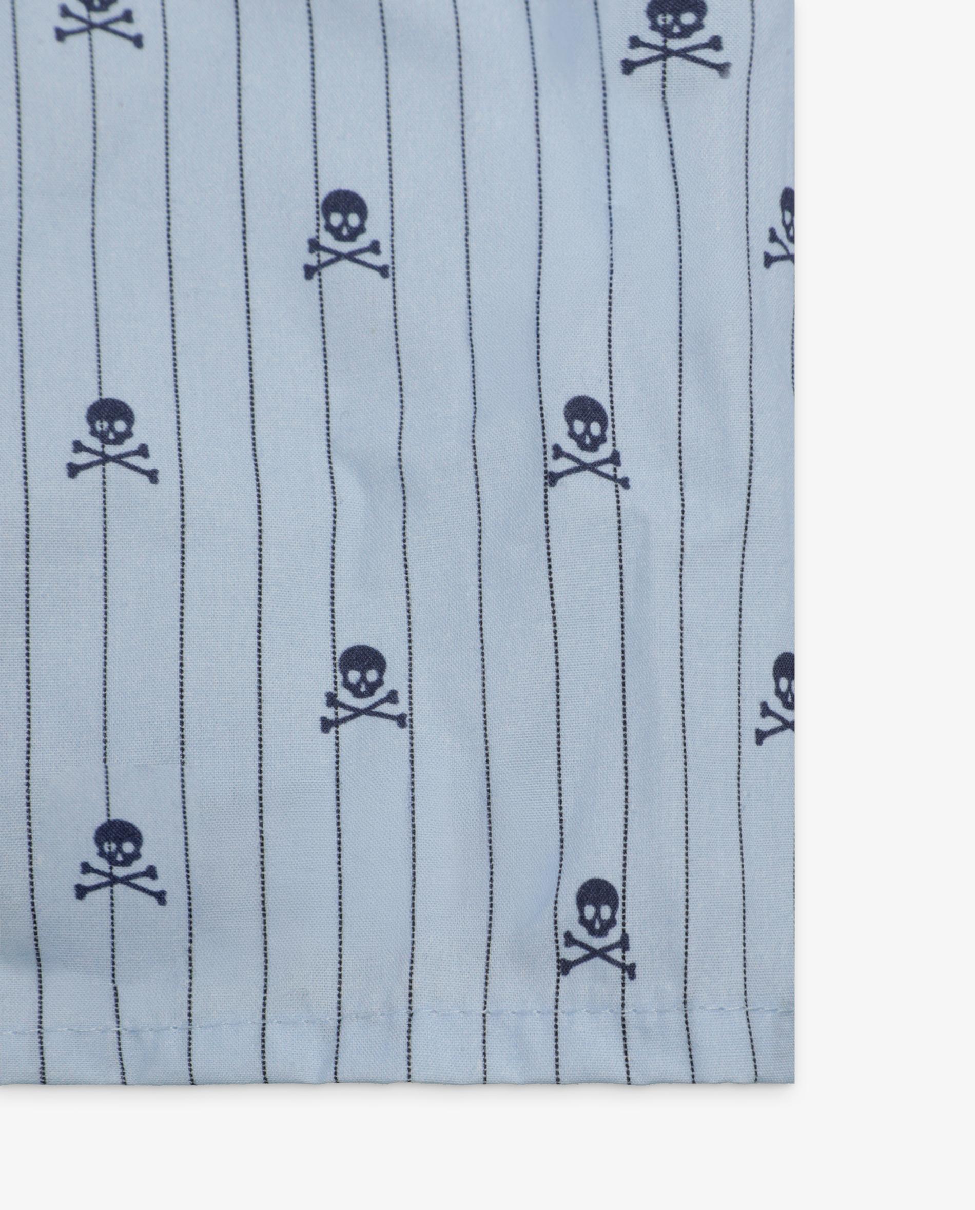 Pack de 2 Boxers de Tecido em Algodão 100% Estampados Azul-7