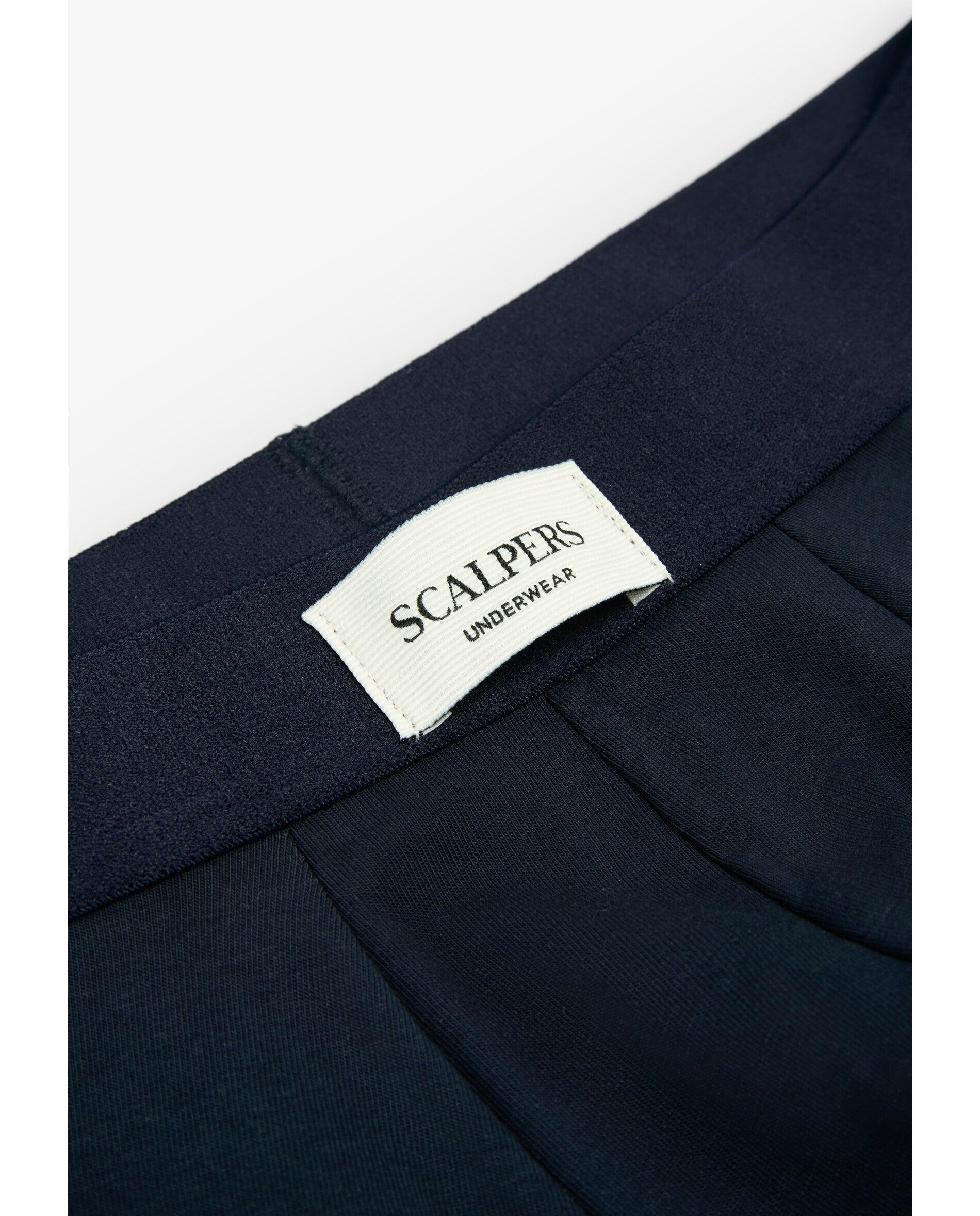 Pack de Dois Boxers de Malha Lisos em Várias Cores Navy-7