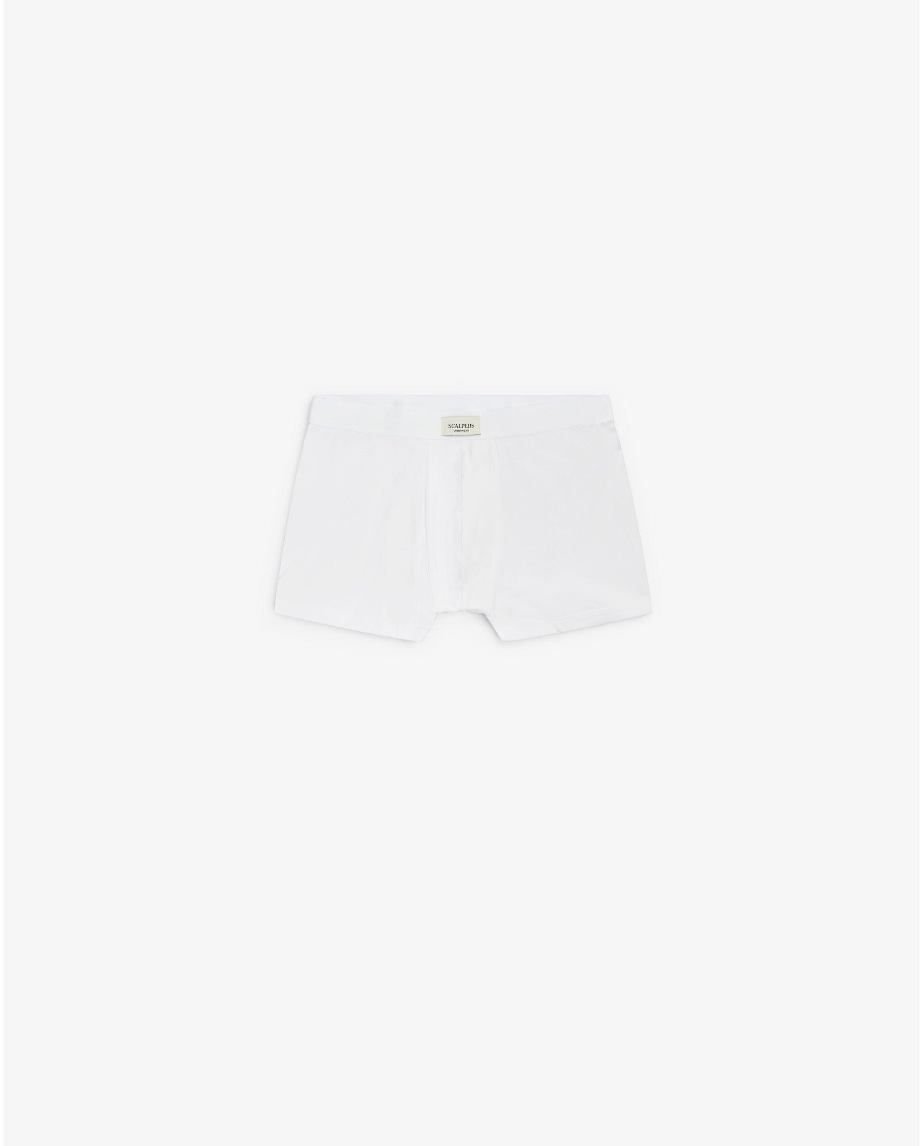 Pack de Dois Boxers de Malha Lisos em Várias Cores Branco-5
