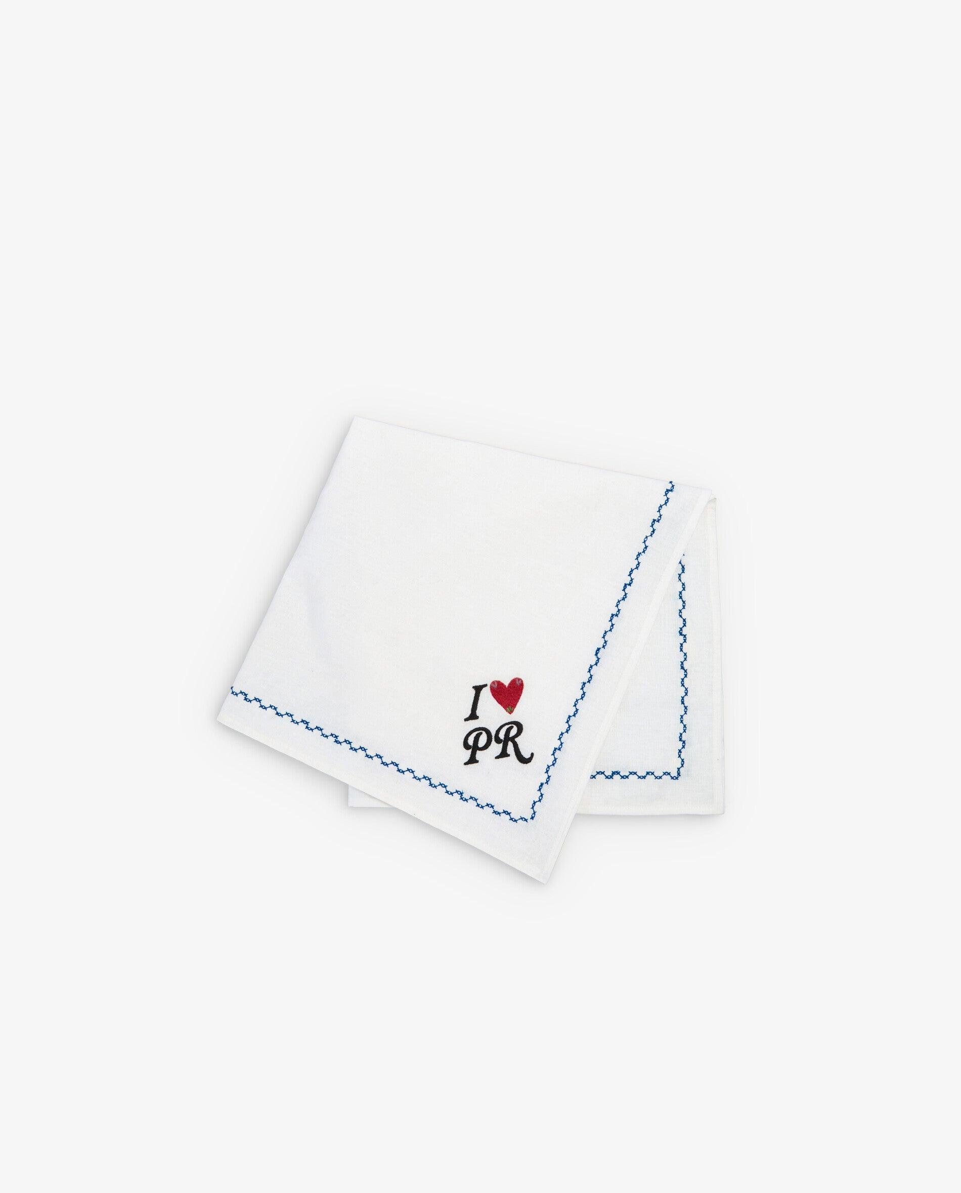 Bandana em Tecido Leve com Bordado Branco-2