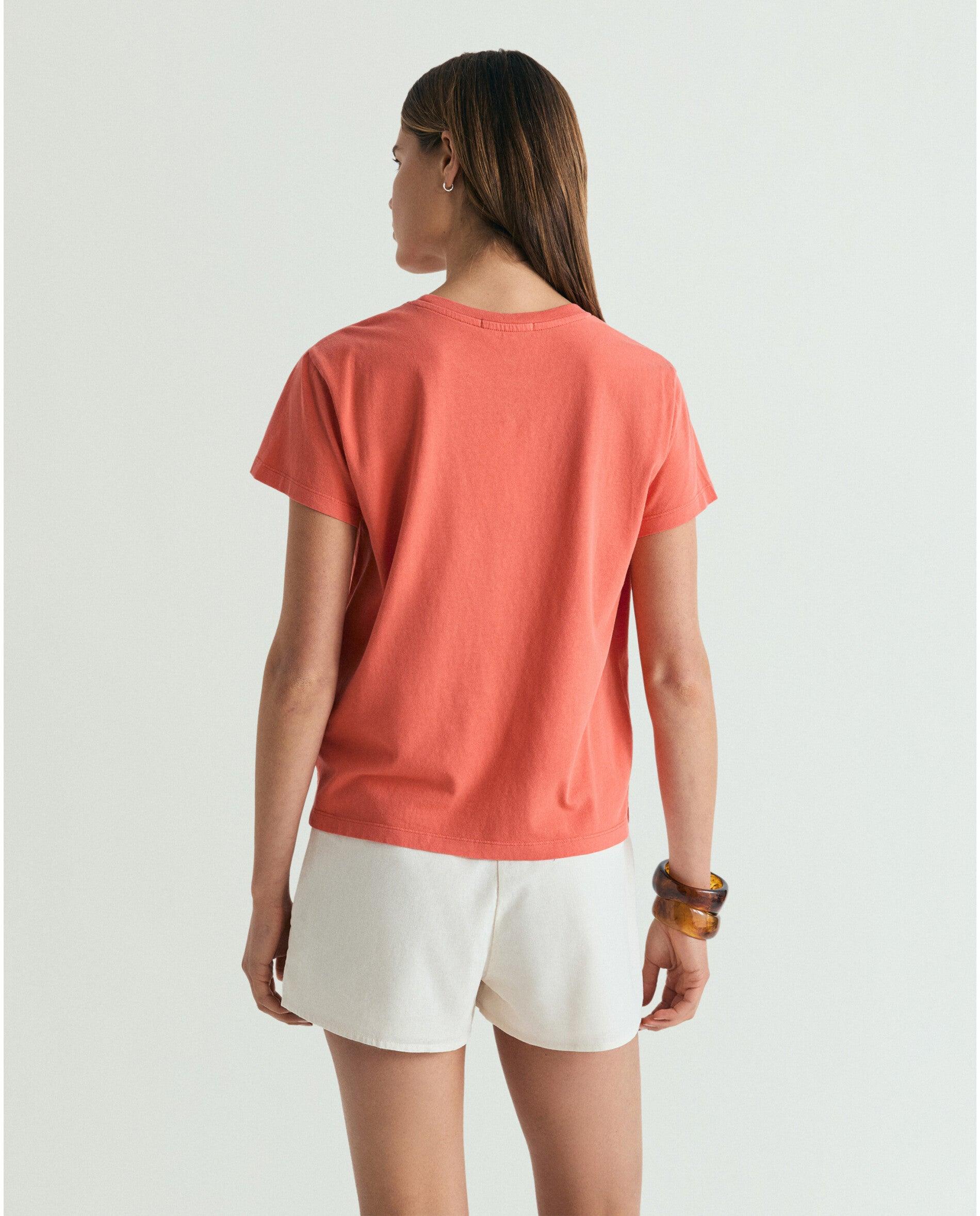 T-shirt Regular Fit de Manga Curta Coral-2