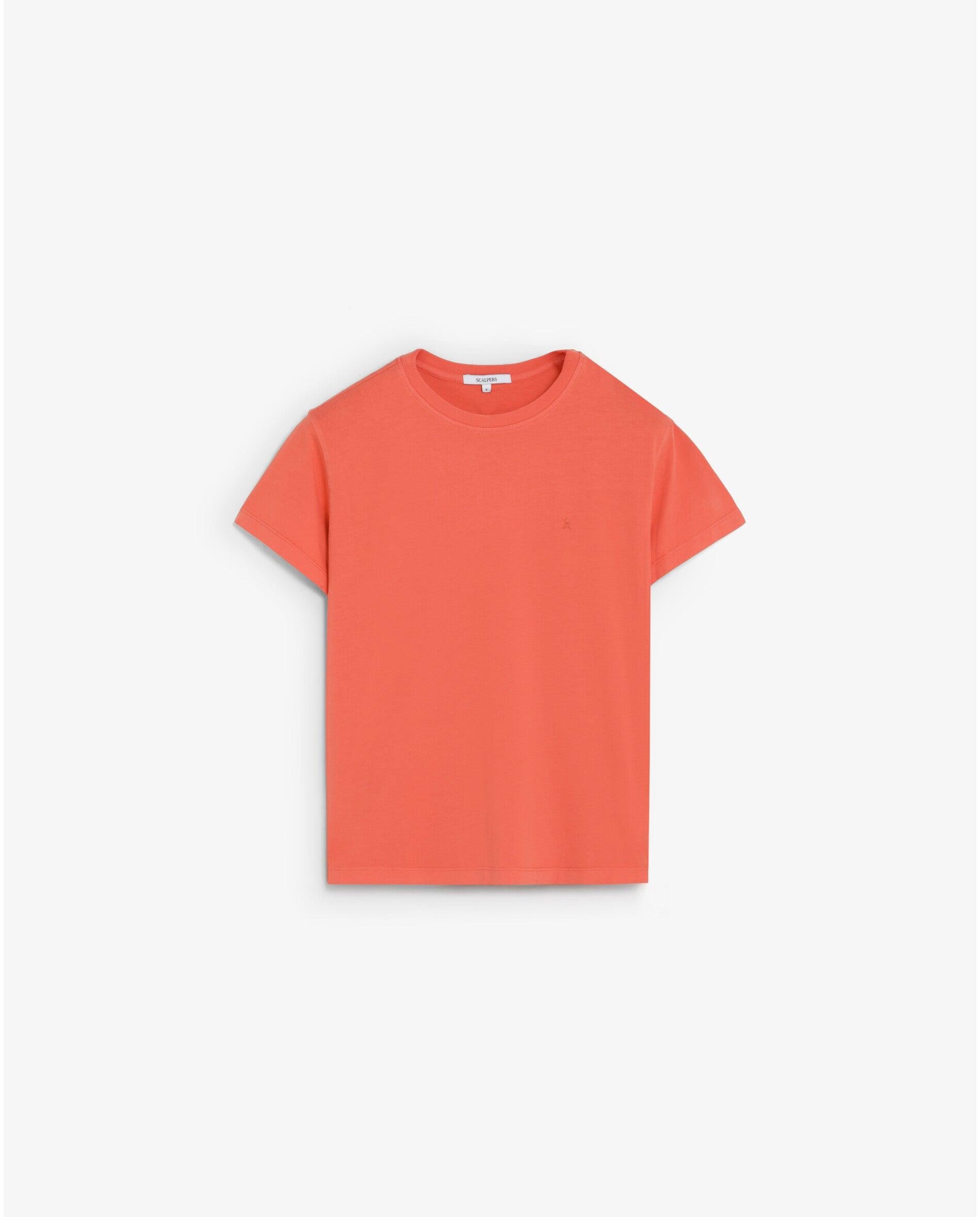 T-shirt Regular Fit de Manga Curta Coral-4