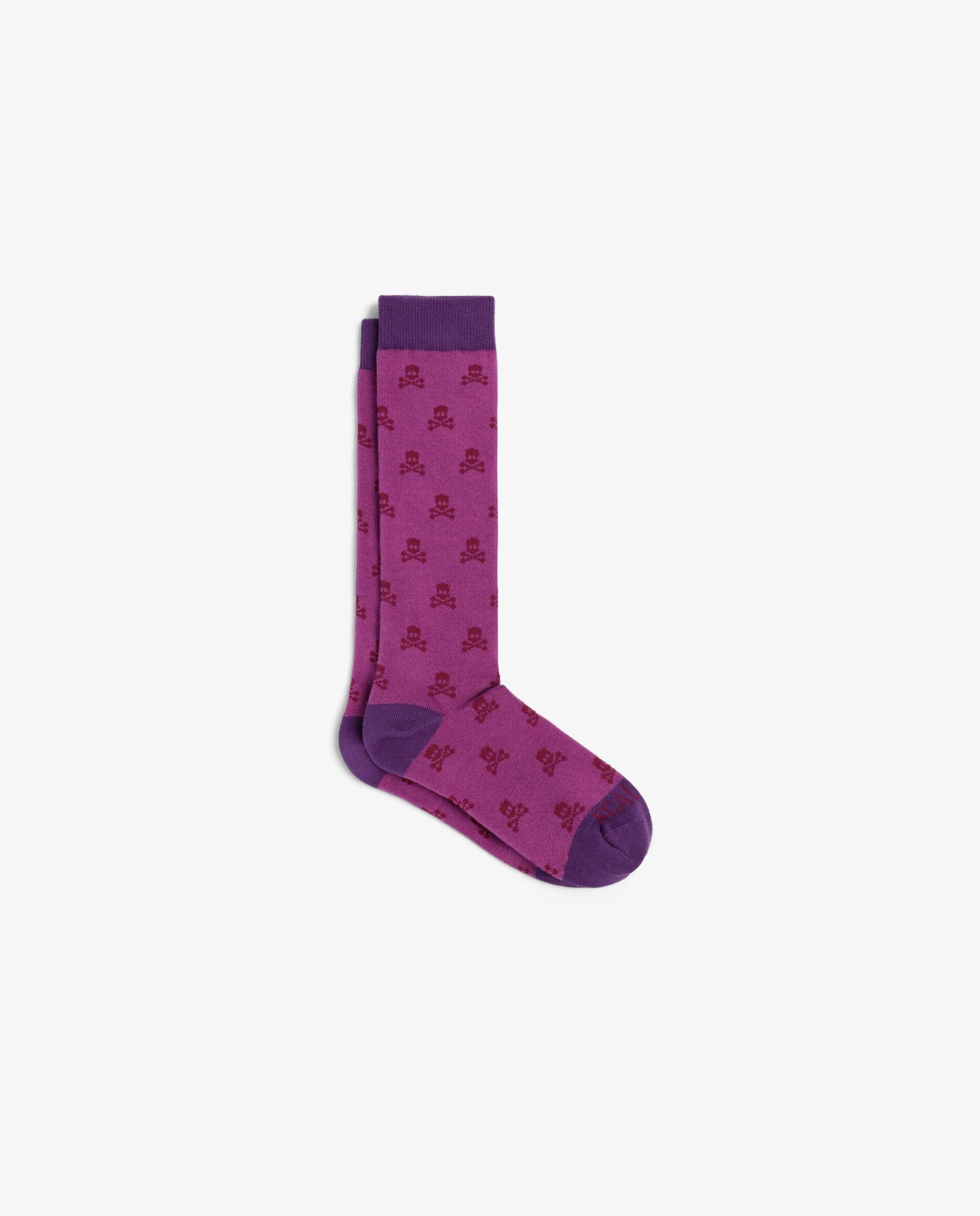 Imagem 0 de Meias Altas Infantil com Estampado de Caveiras