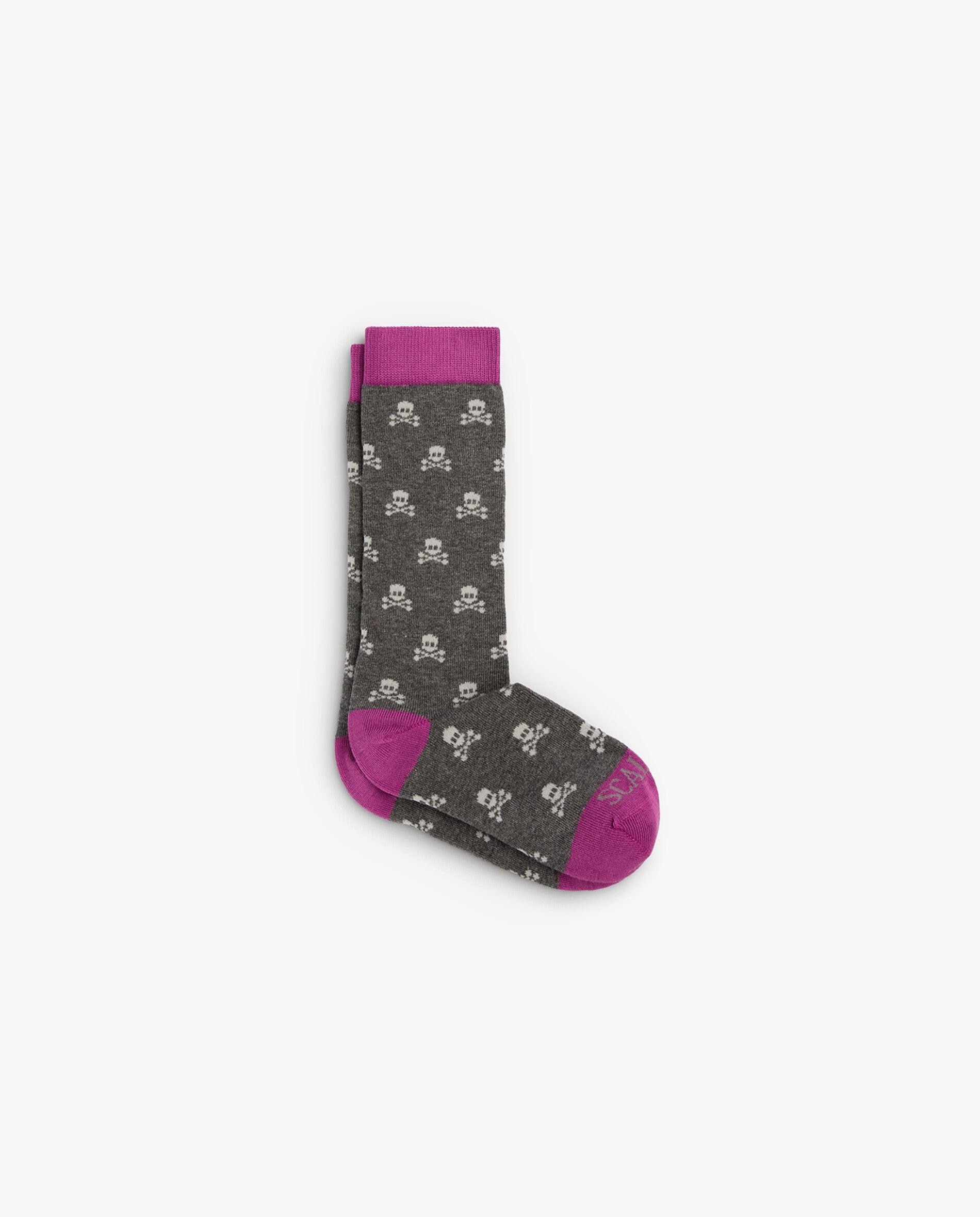 Imagem 0 de Meias Altas Infantil com Estampado de Caveiras