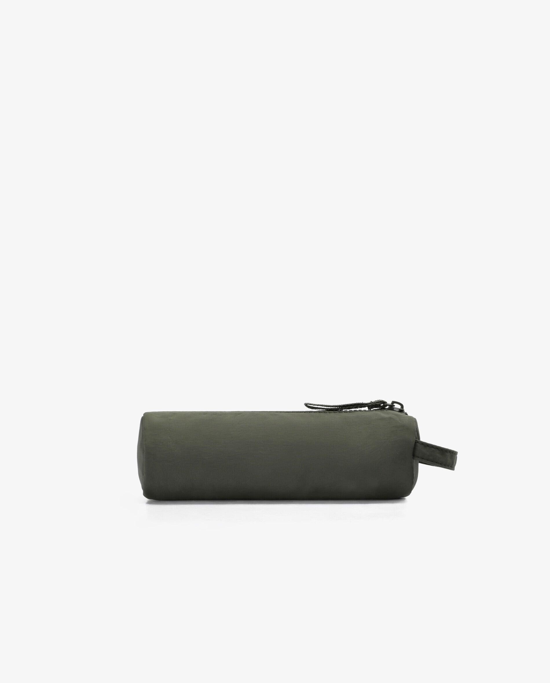Estojo Infantil em Tecido Resistente com Fecho Zip e Alça Lateral Verde-militar-2
