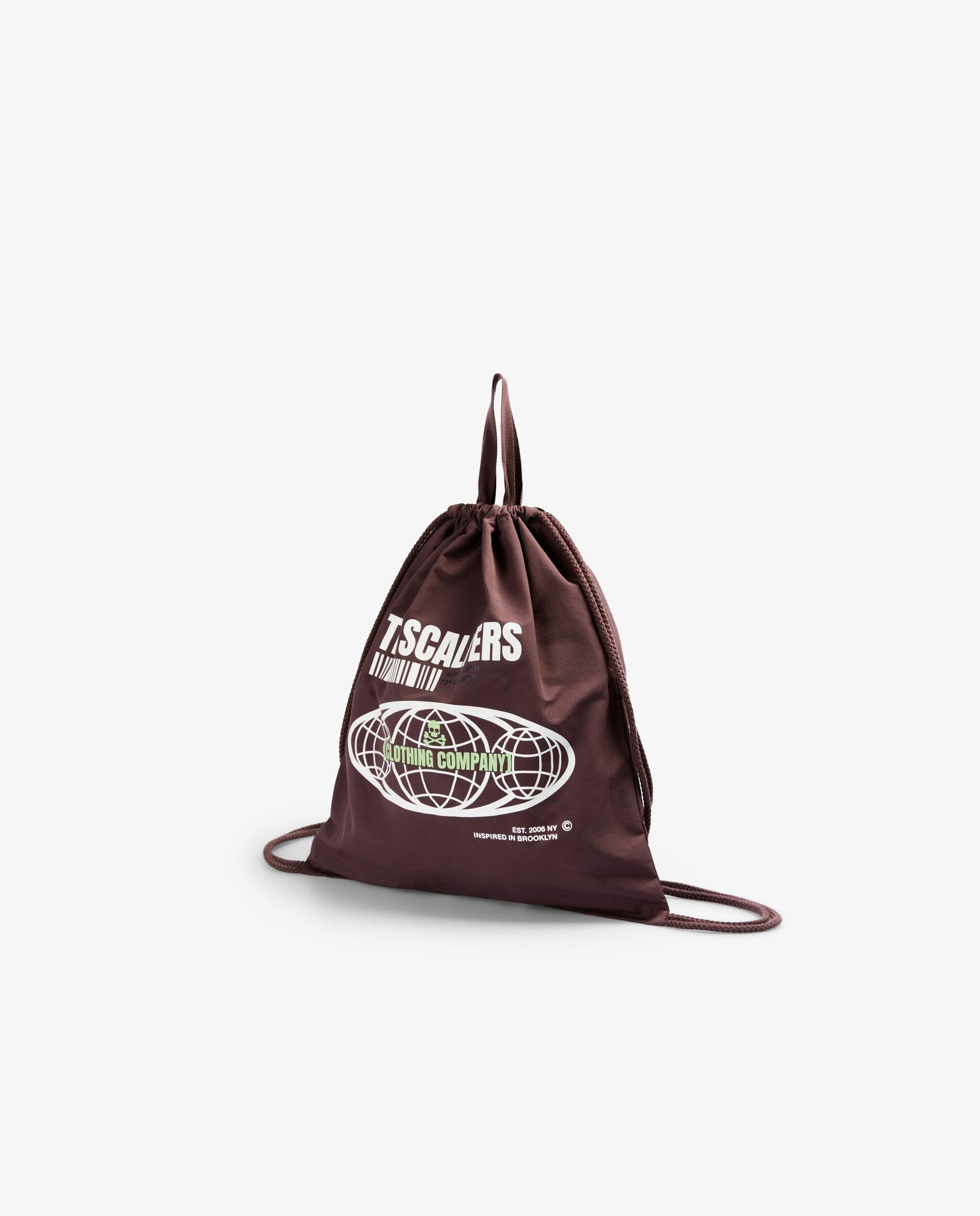 Mochila Infantil Tipo Saco com Estampado Frontal Bordeaux-3