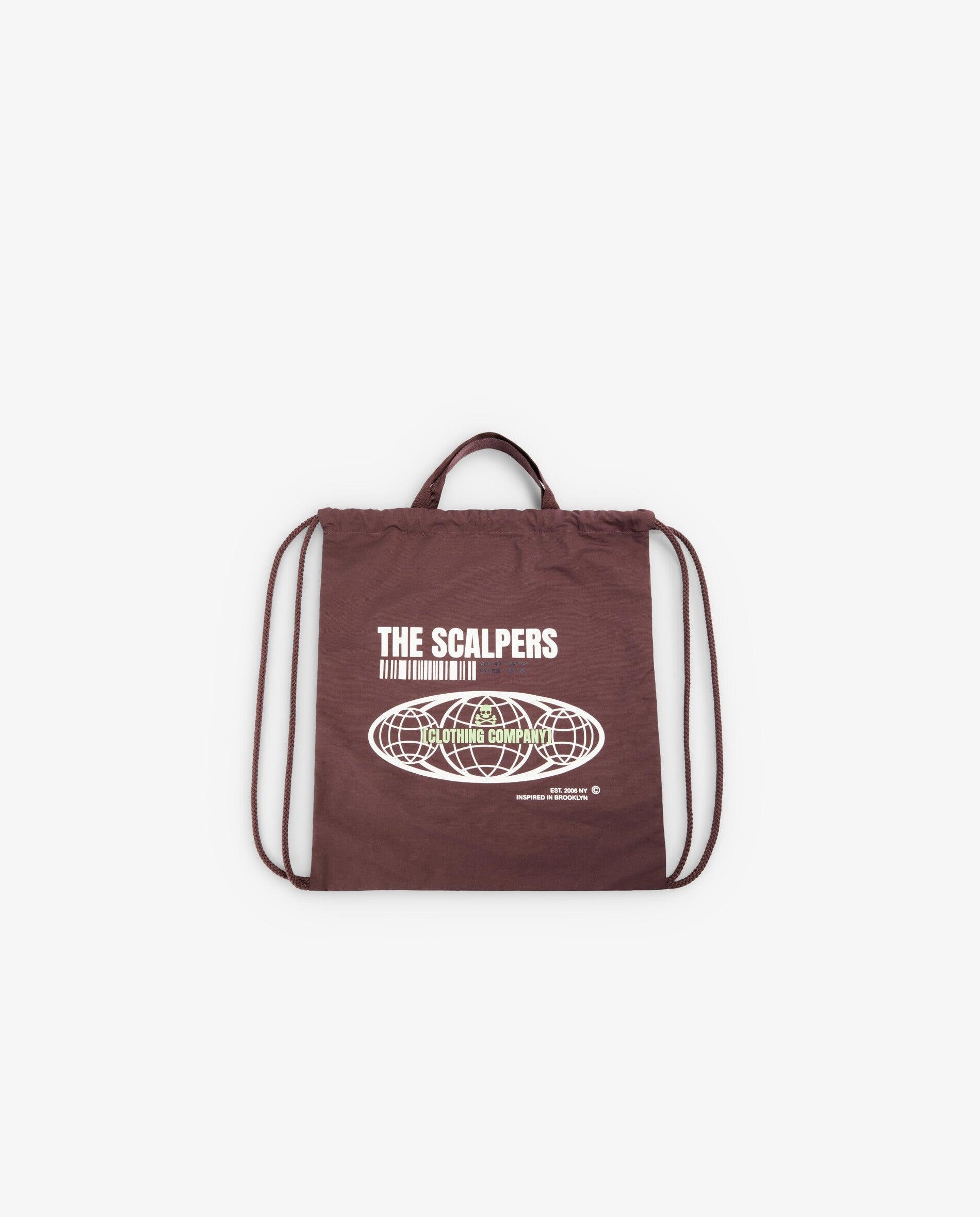 Mochila Infantil Tipo Saco com Estampado Frontal Bordeaux-4