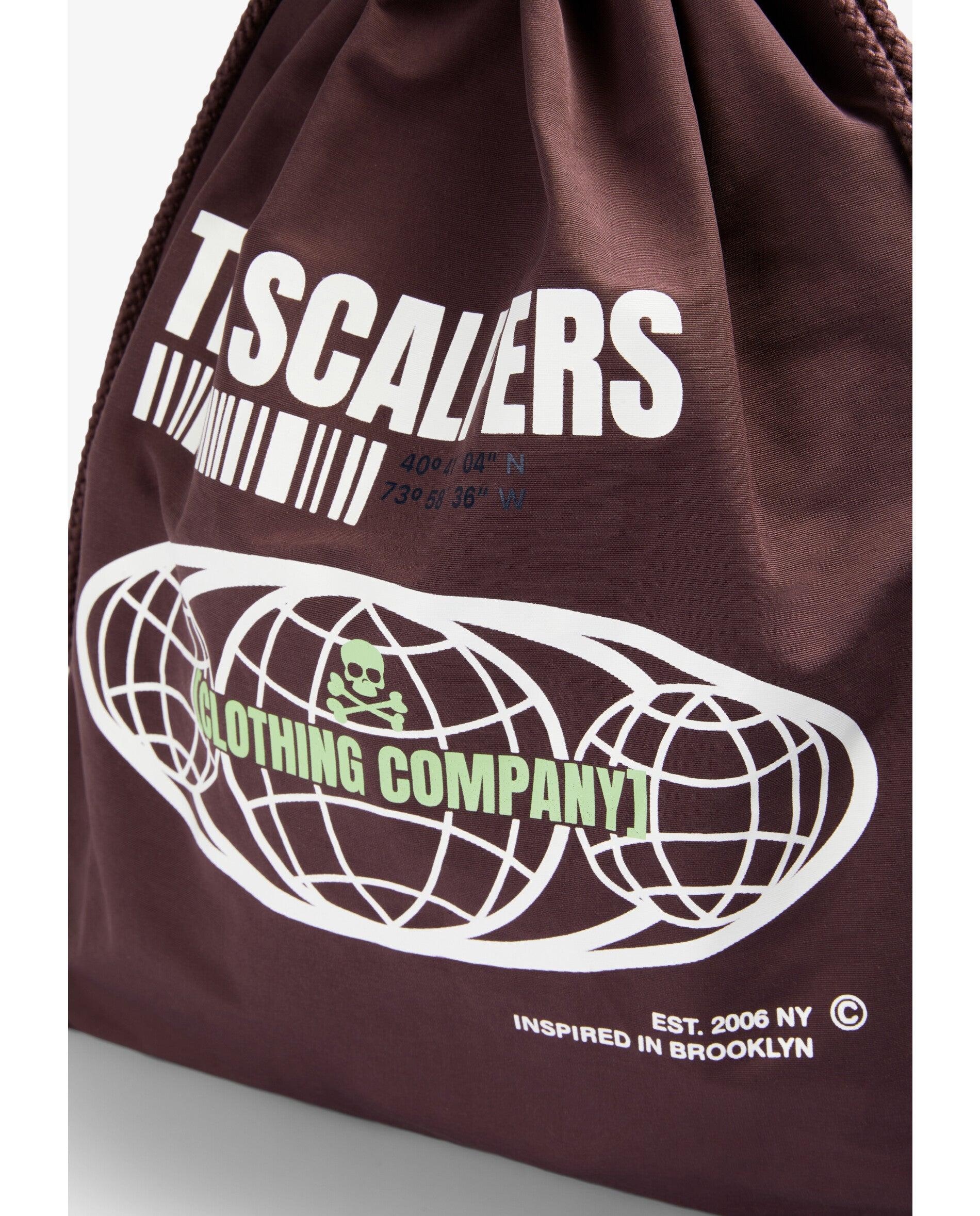 Mochila Infantil Tipo Saco com Estampado Frontal Bordeaux-5