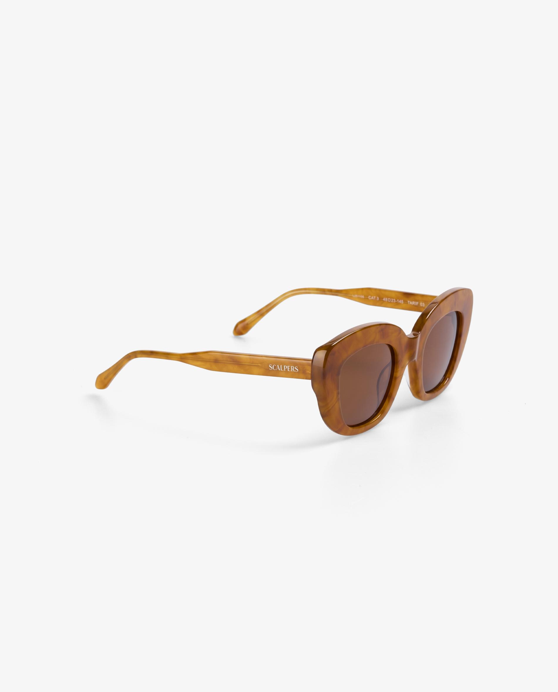 Óculos de Sol de Pasta com Filtro de Proteção Uv Mostarda-2