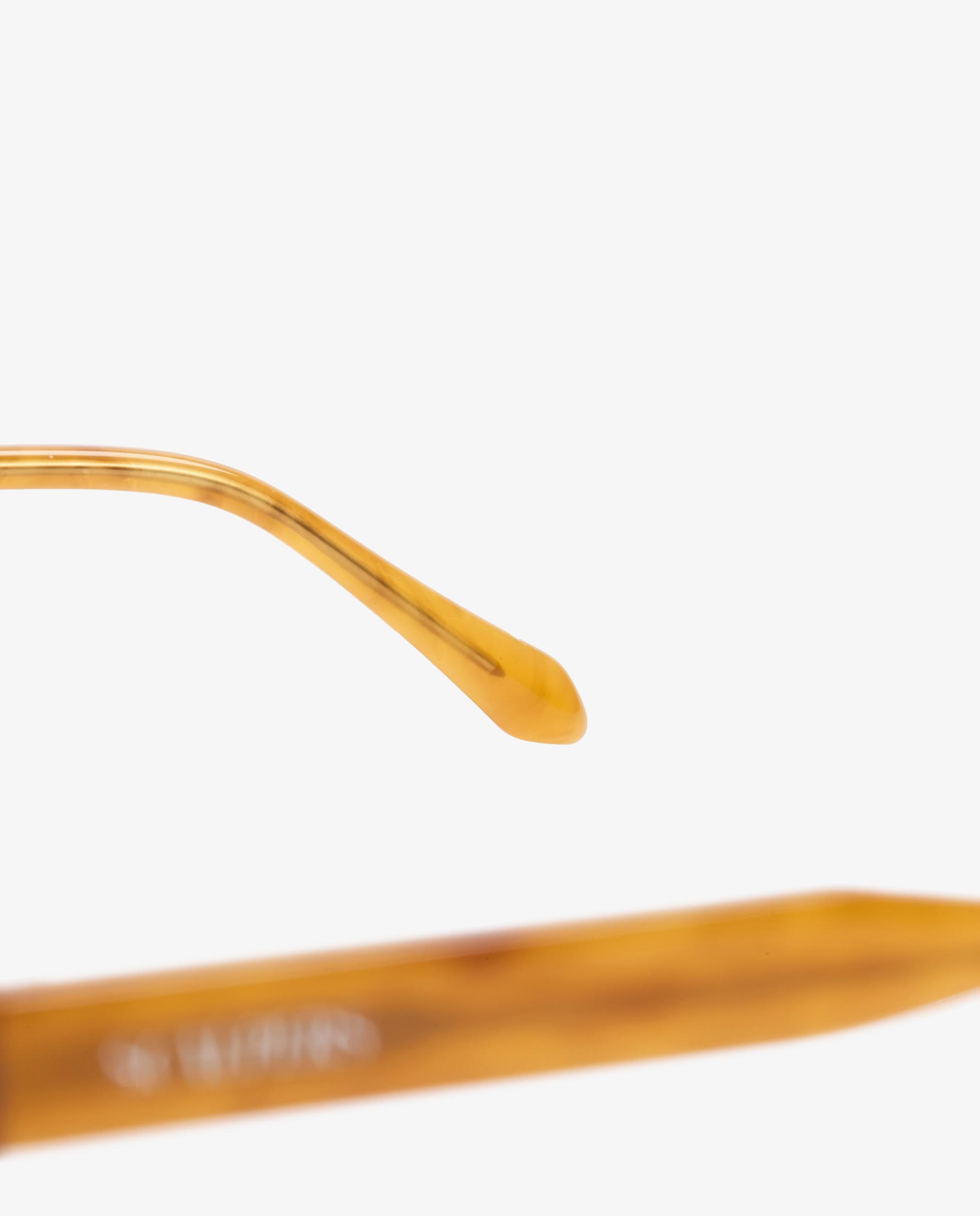 Óculos de Sol de Pasta com Filtro de Proteção Uv Mostarda-5