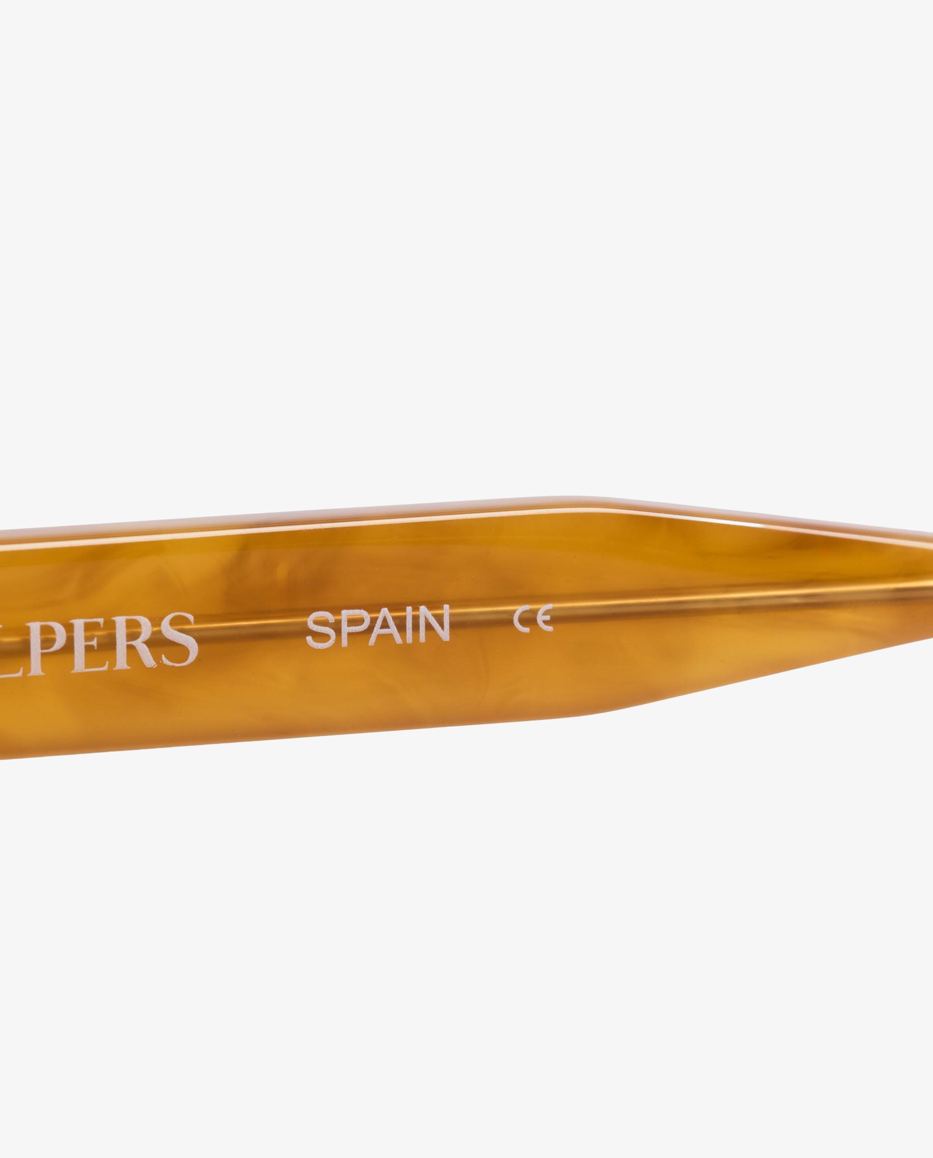 Óculos de Sol de Pasta com Filtro de Proteção Uv Mostarda-6