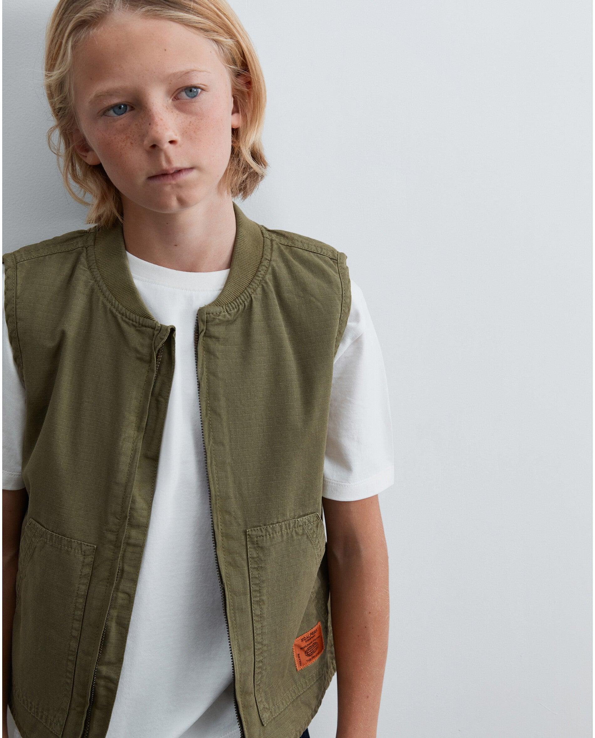 Imagem 0 de Colete Infantil com Bolsos e Fecho Zip