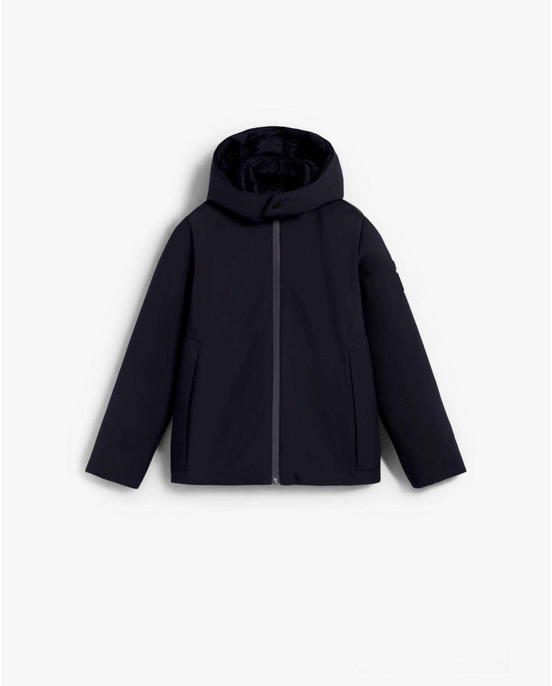 Blusão Acolchoado Reversível com Capuz Amovível Navy-3