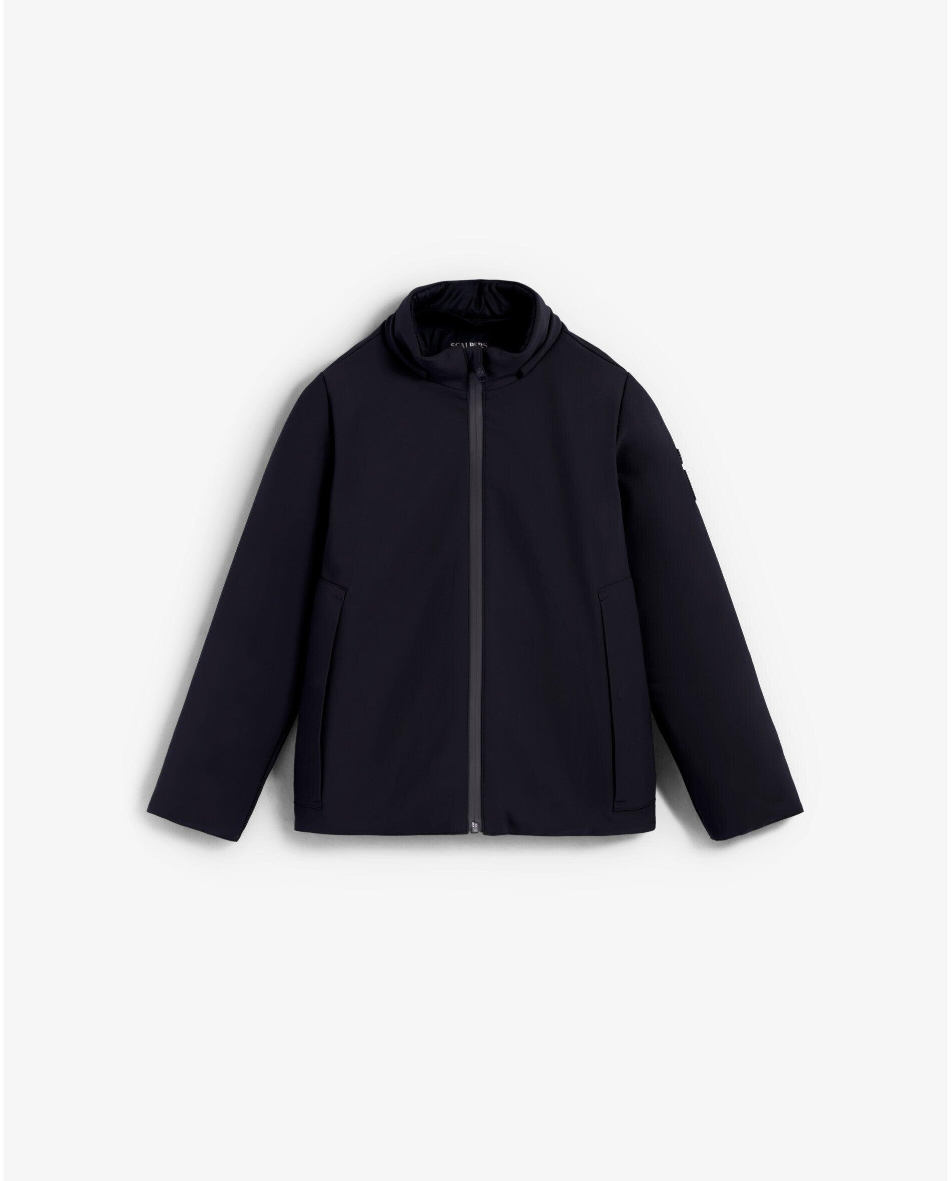 Blusão Acolchoado Reversível com Capuz Amovível Navy-5
