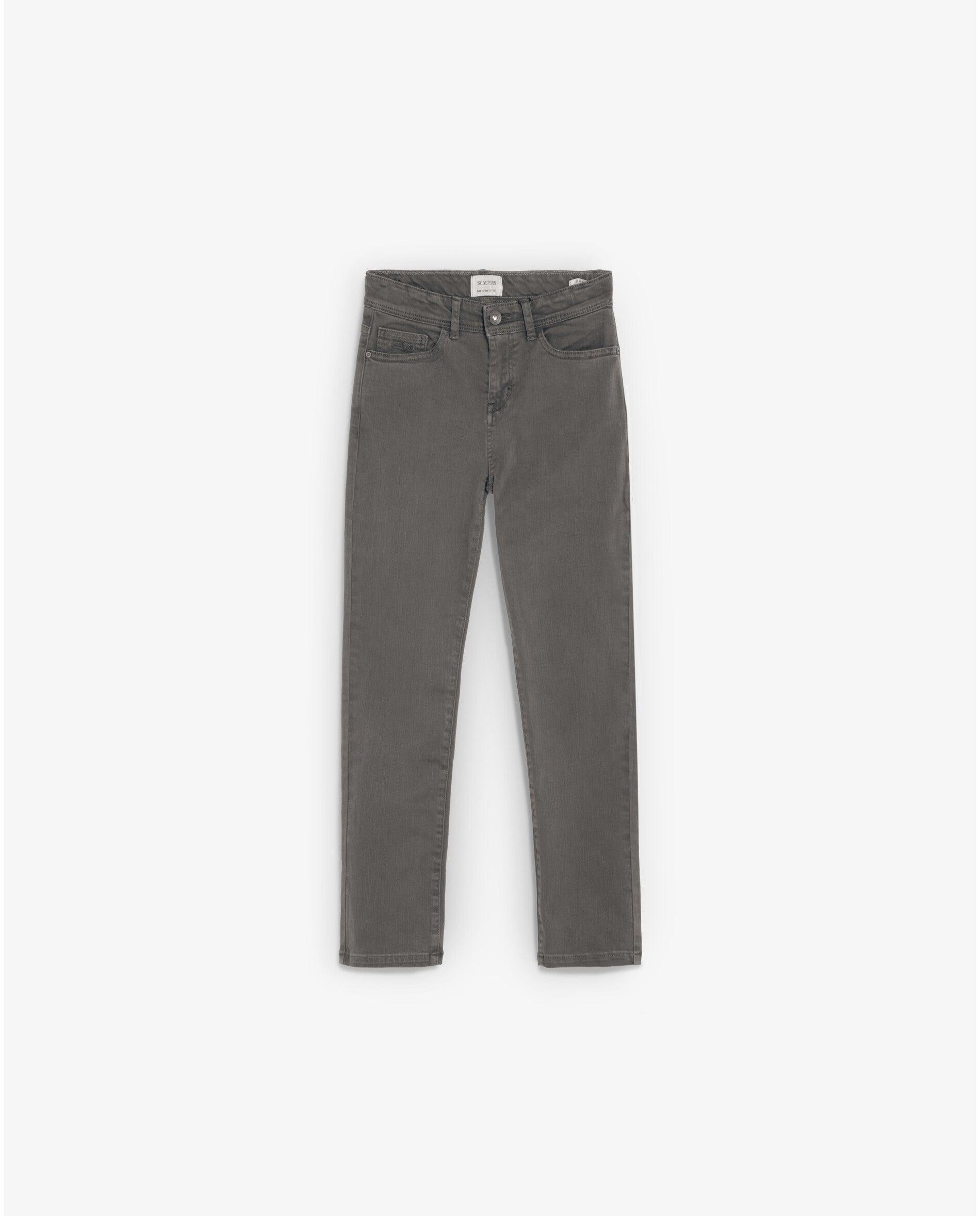 Imagem 0 de Jeans Slim Fit Cinco Bolsos com Presilhas Infantil