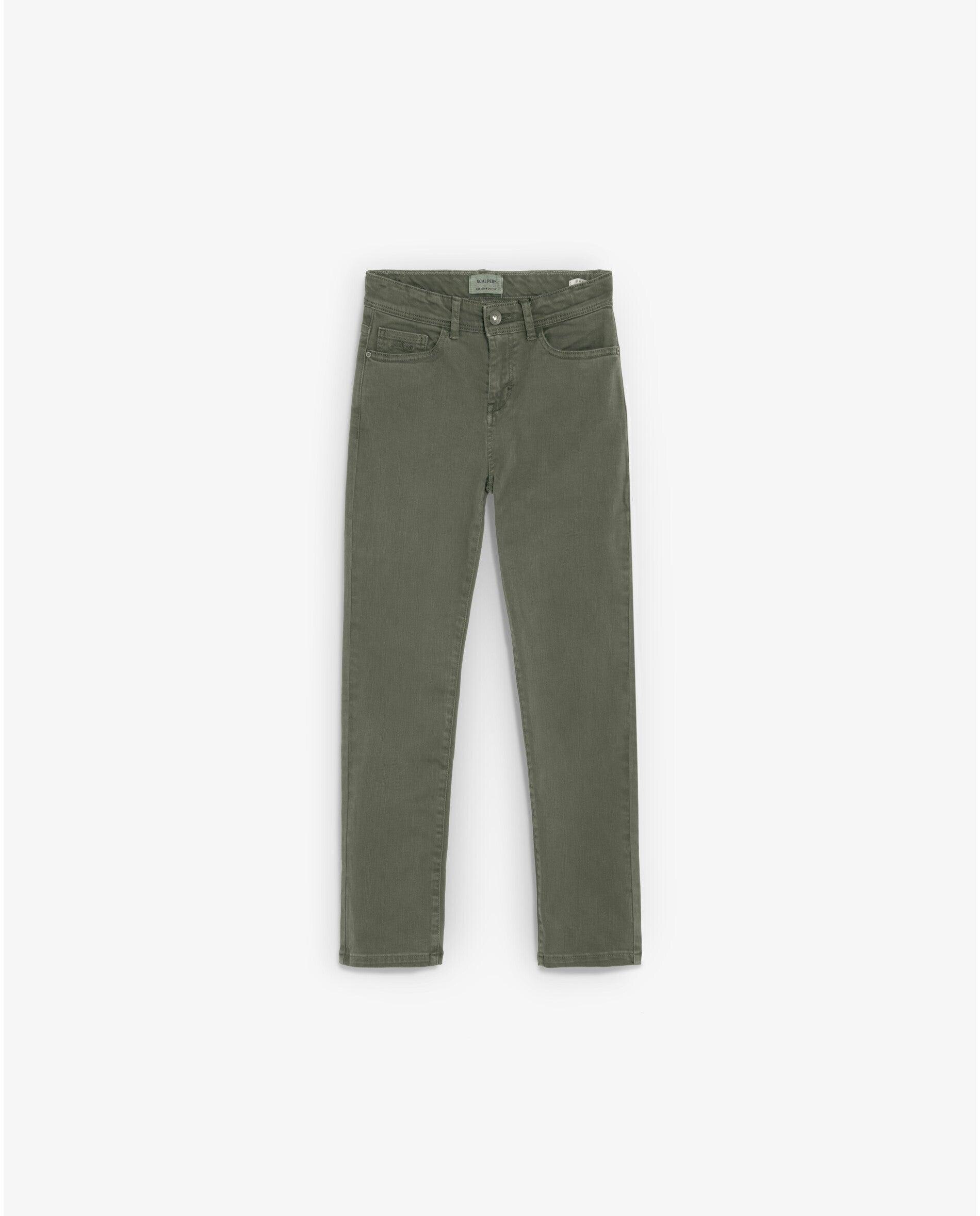 Imagem 0 de Jeans Slim Fit Cinco Bolsos com Presilhas Infantil