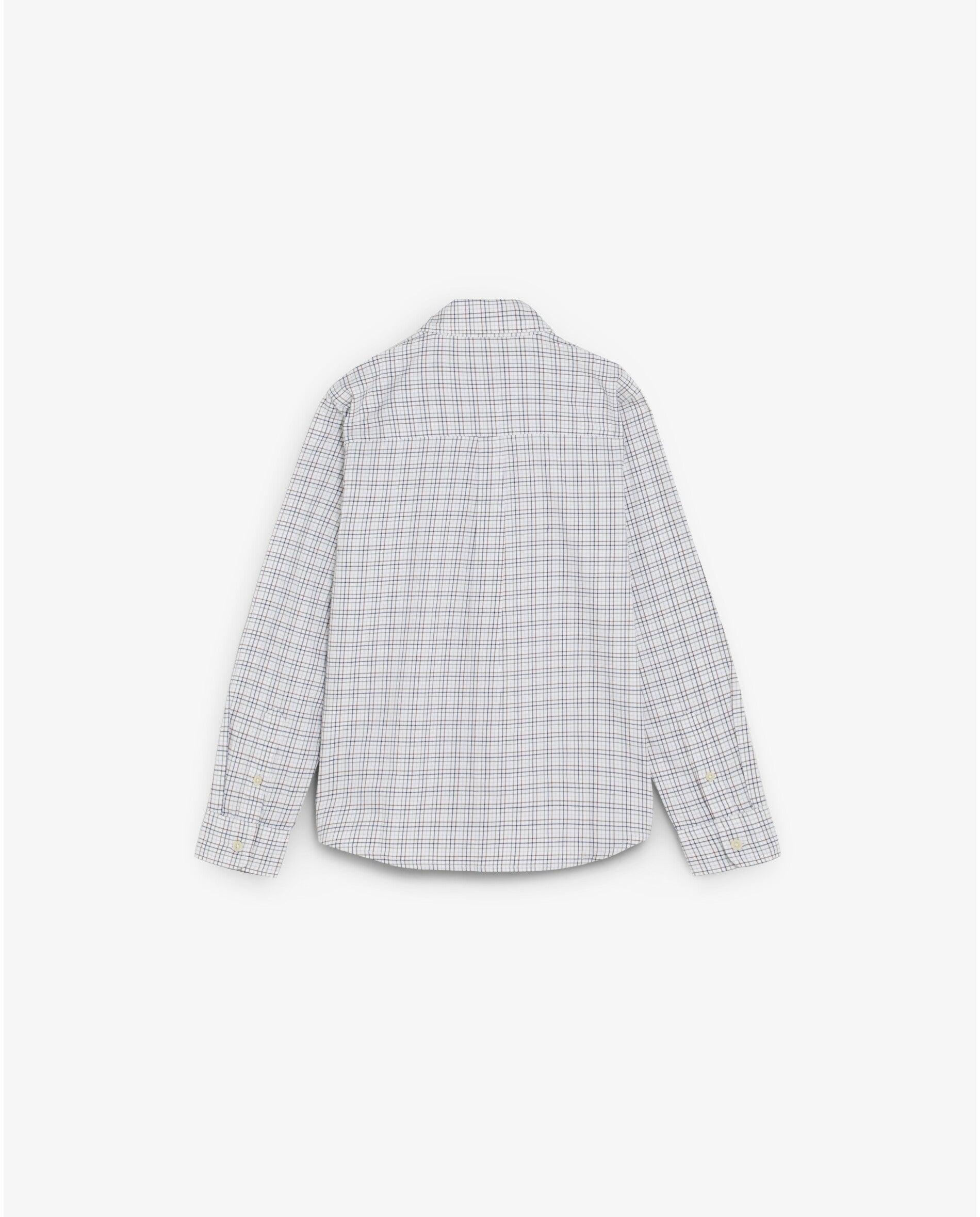 Camisa Regular Fit com Estampado Aos Quadrados Caqui-2
