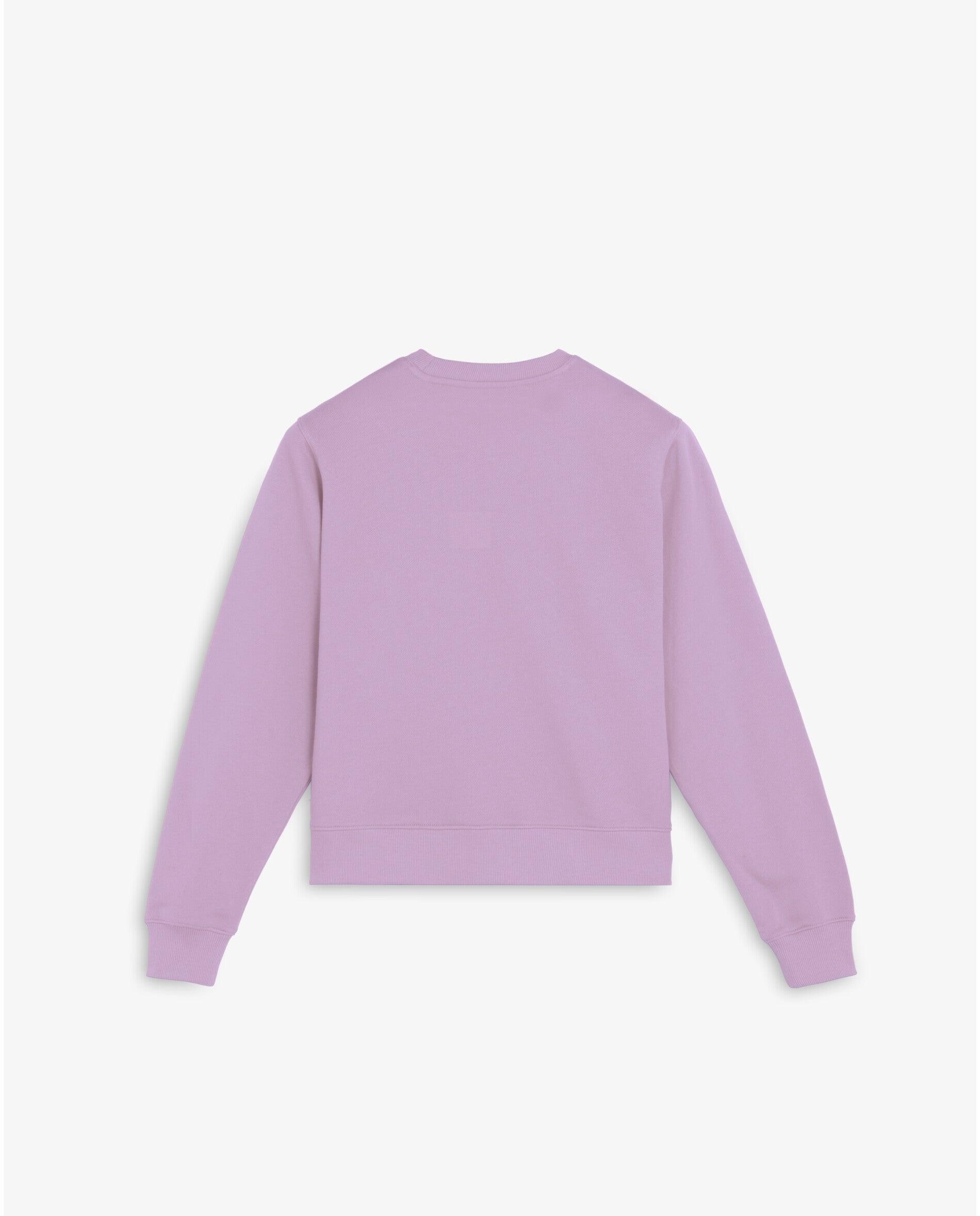 Sweatshirt Regular Fit com Gola Redonda Lilás-5