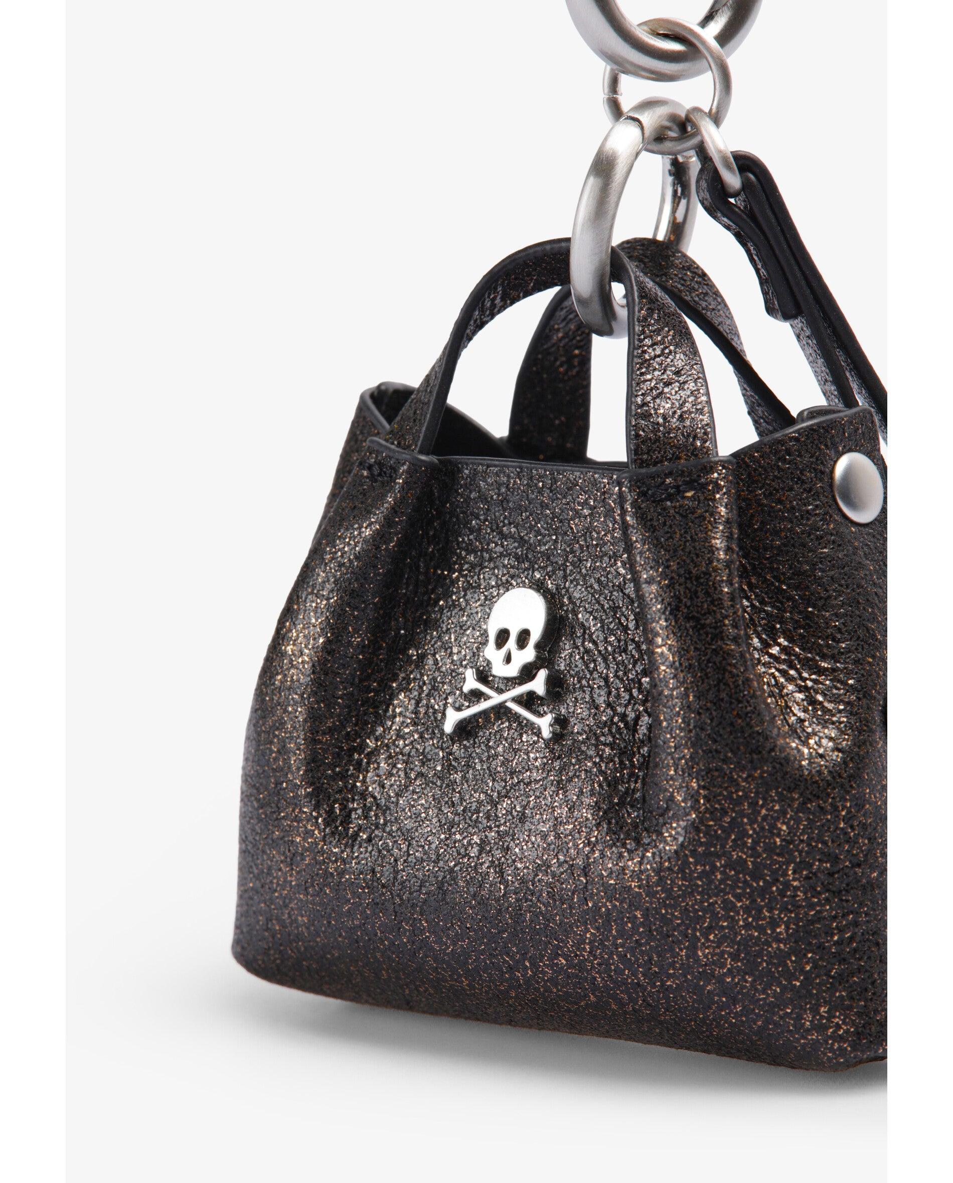 Porta-chaves com Forma de Mala Tipo Shopper Bronze metalizado-3