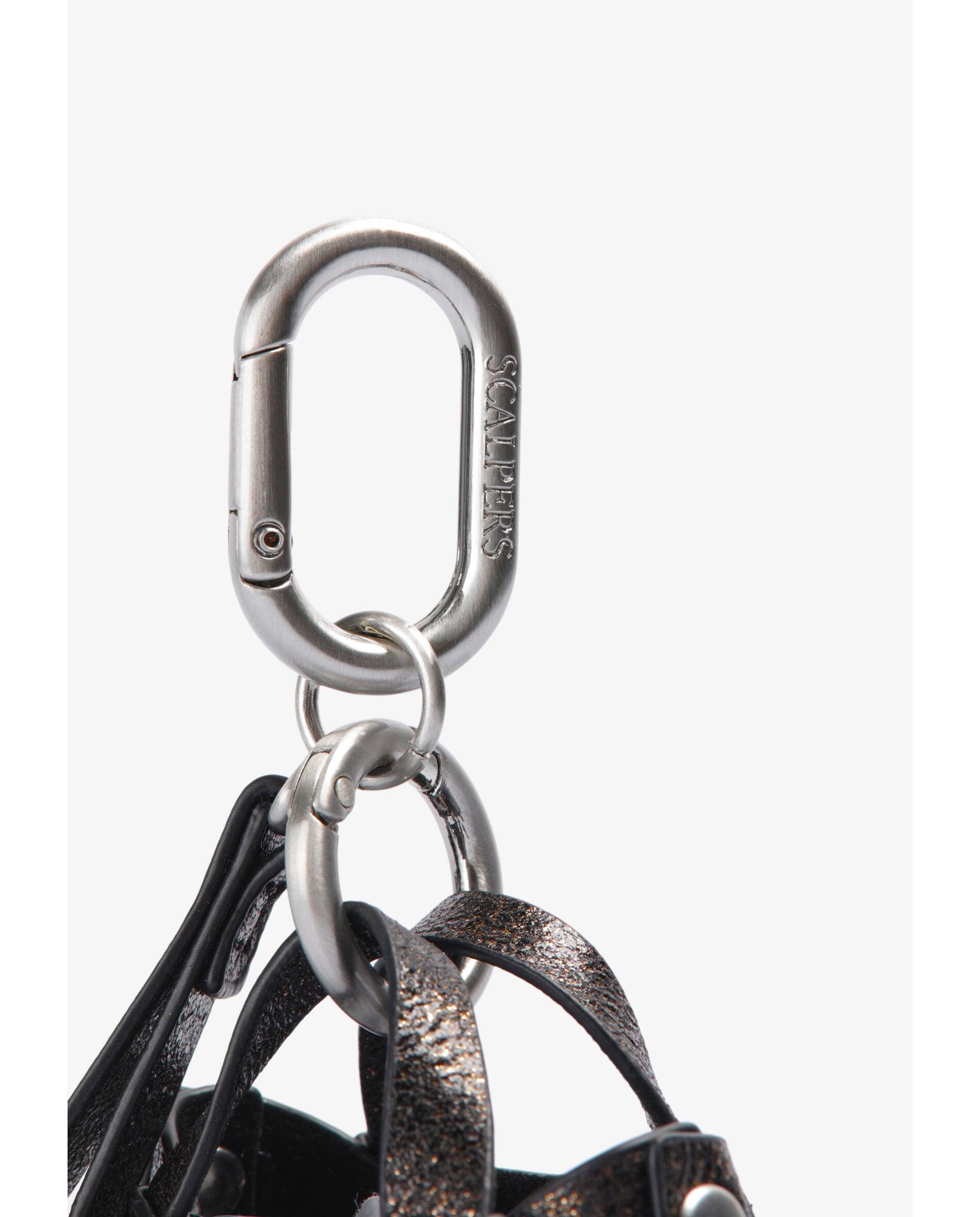 Porta-chaves com Forma de Mala Tipo Shopper Bronze metalizado-5