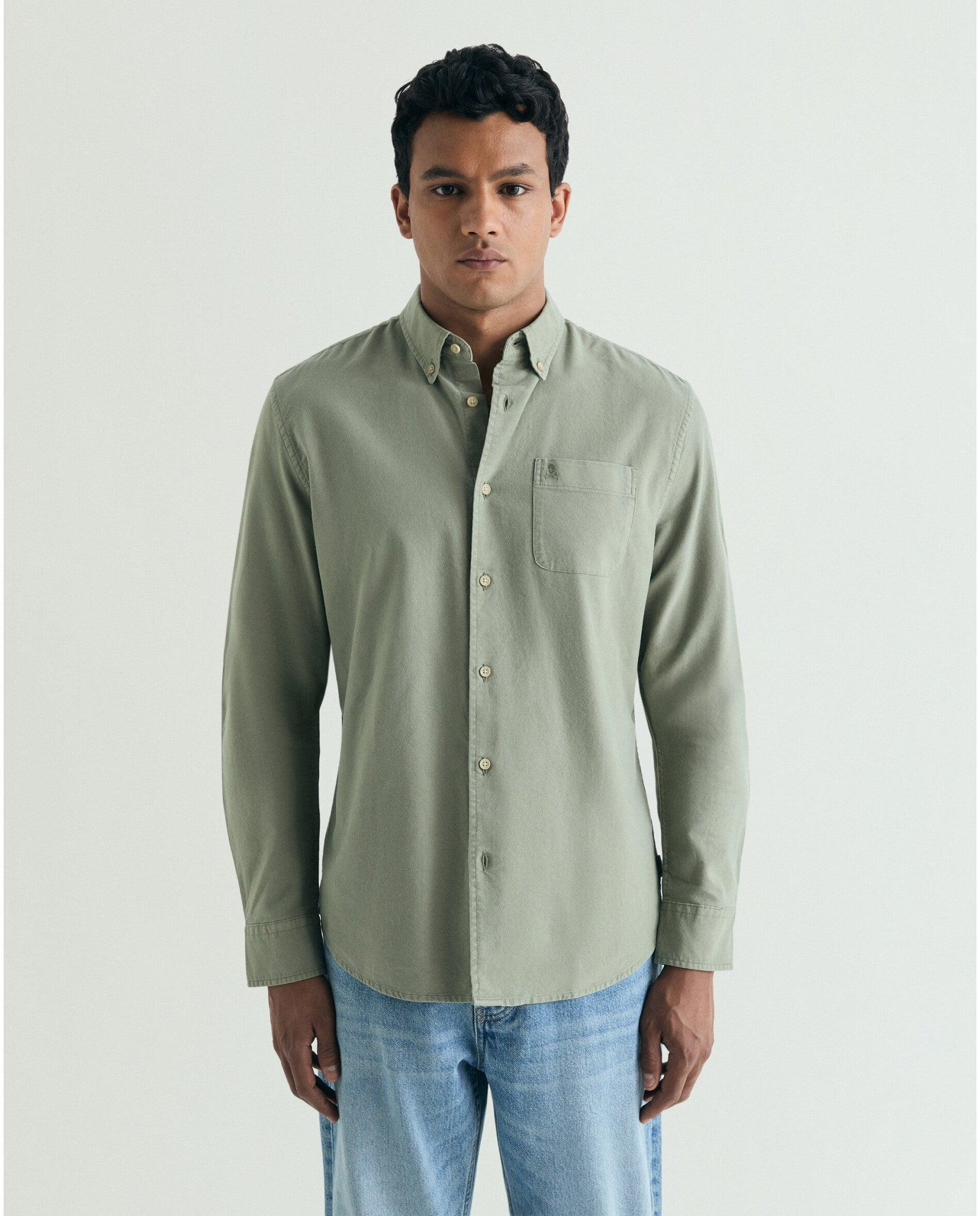 Imagem 0 de Camisa Oxford Lisa com Bolso no Peito