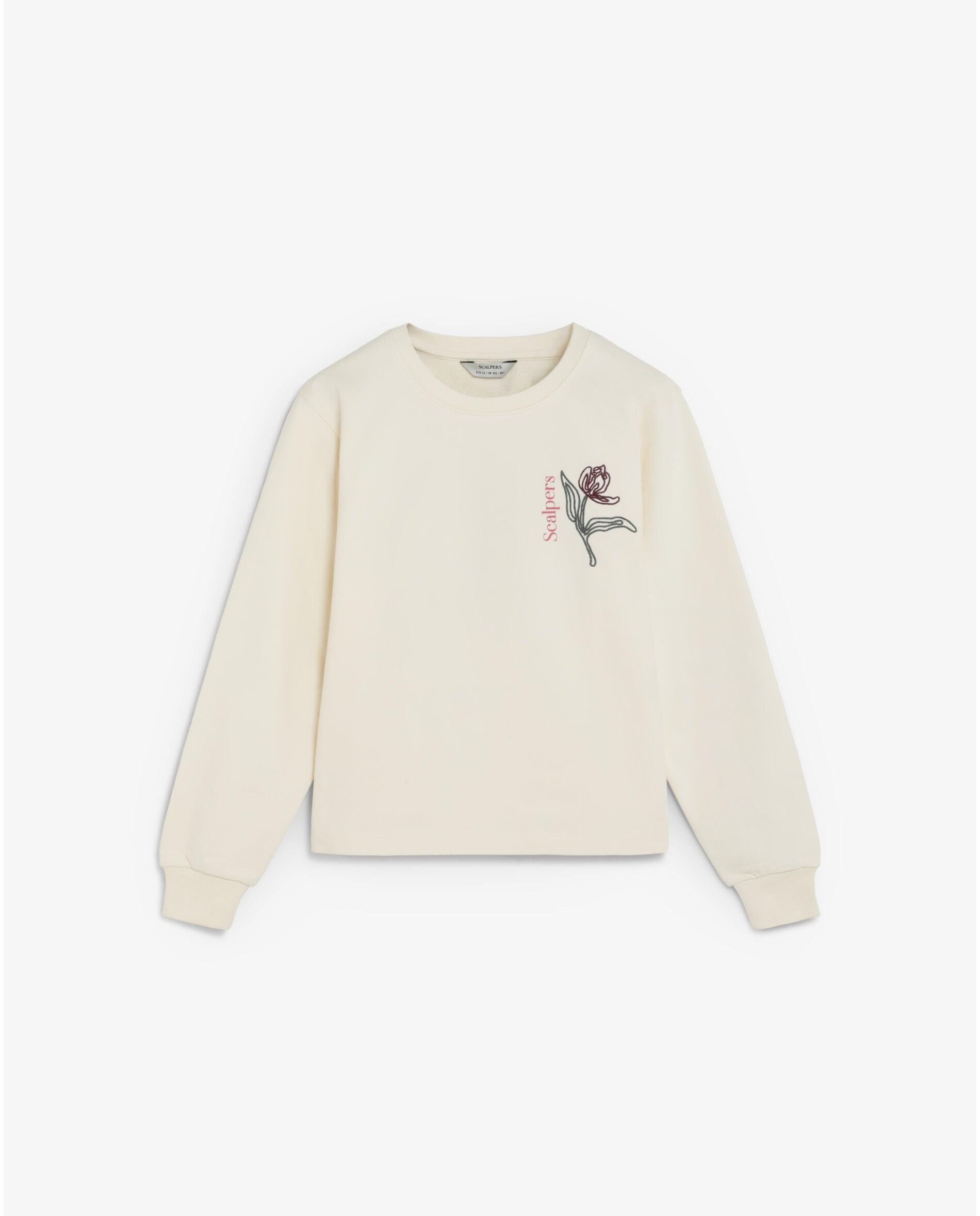 Imagem 0 de Sweatshirt Infantil com Gola Redonda e Bordado Posterior