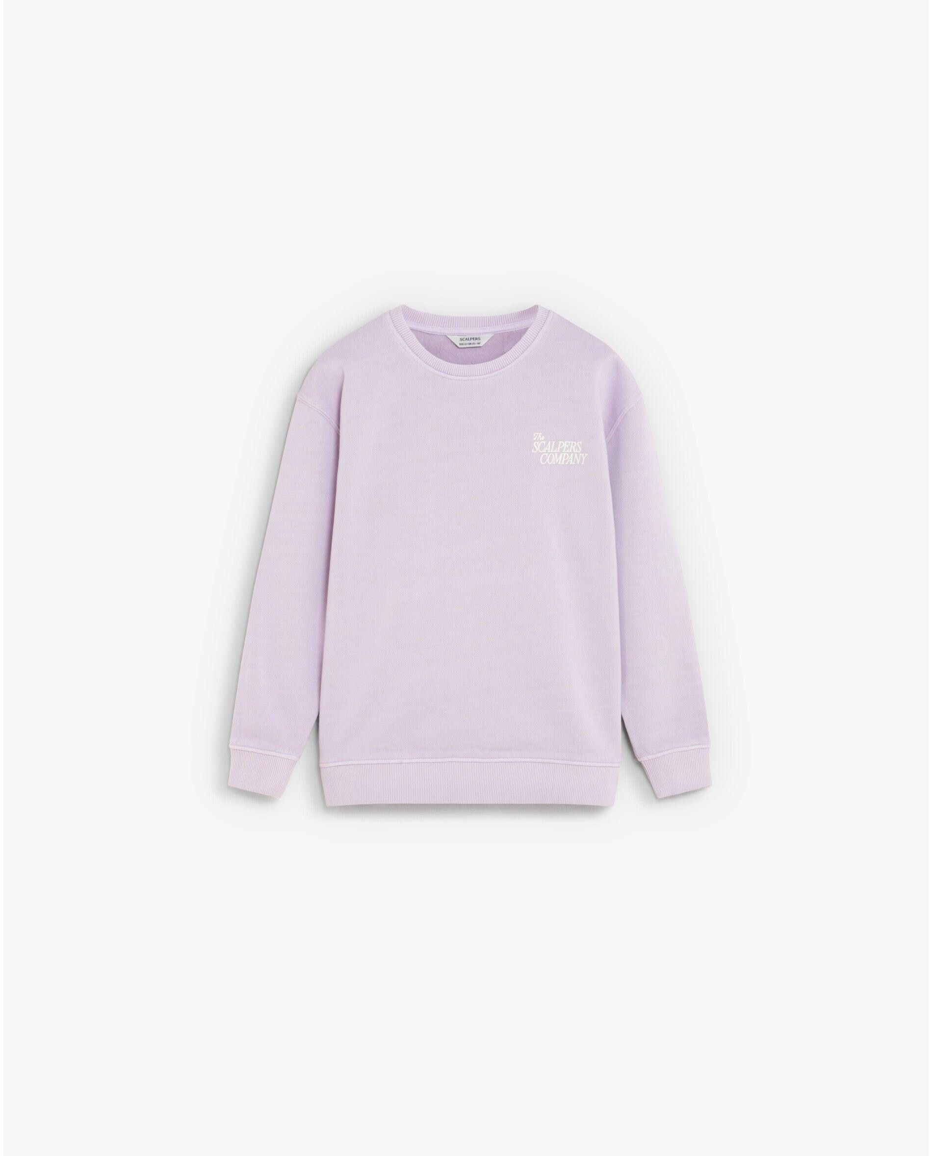 Sweatshirt Relaxed Fit com Estampado Posterior Infantil Lilás-5