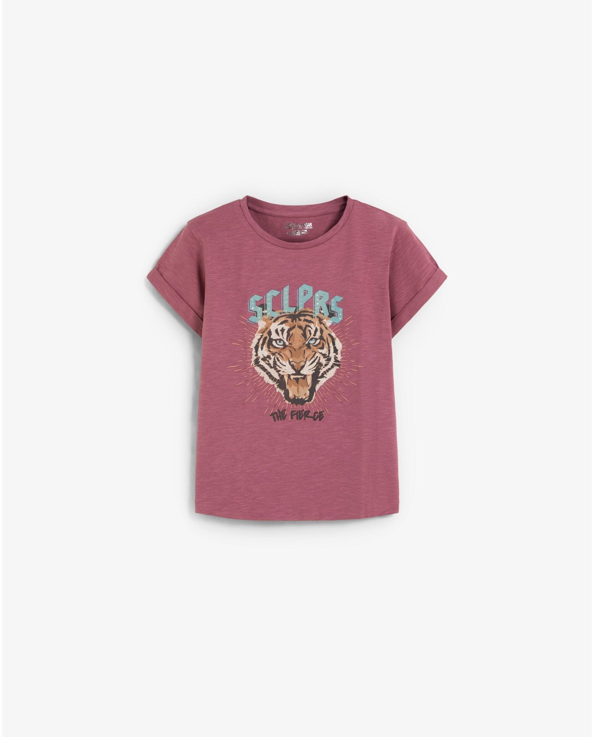 Imagem 0 de T-shirt Regular Fit com Estampado Frontal