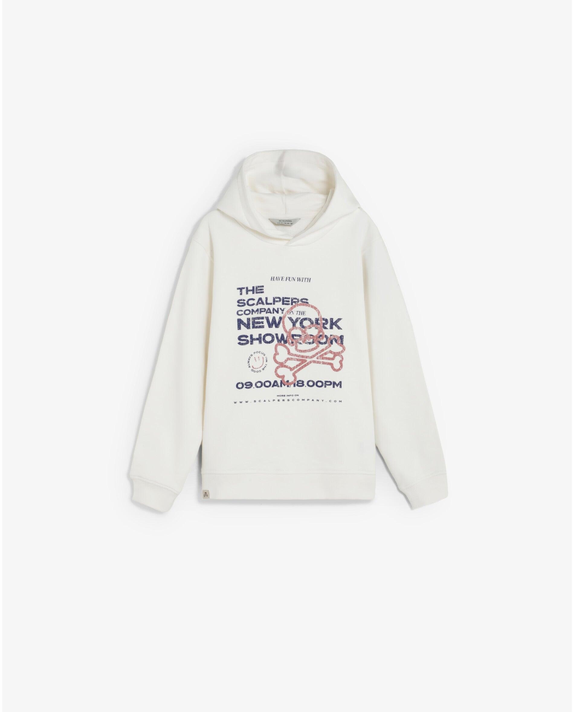 Imagem 0 de Sweatshirt com Capuz Infantil Efeito Lavado com Gráfico Frontal