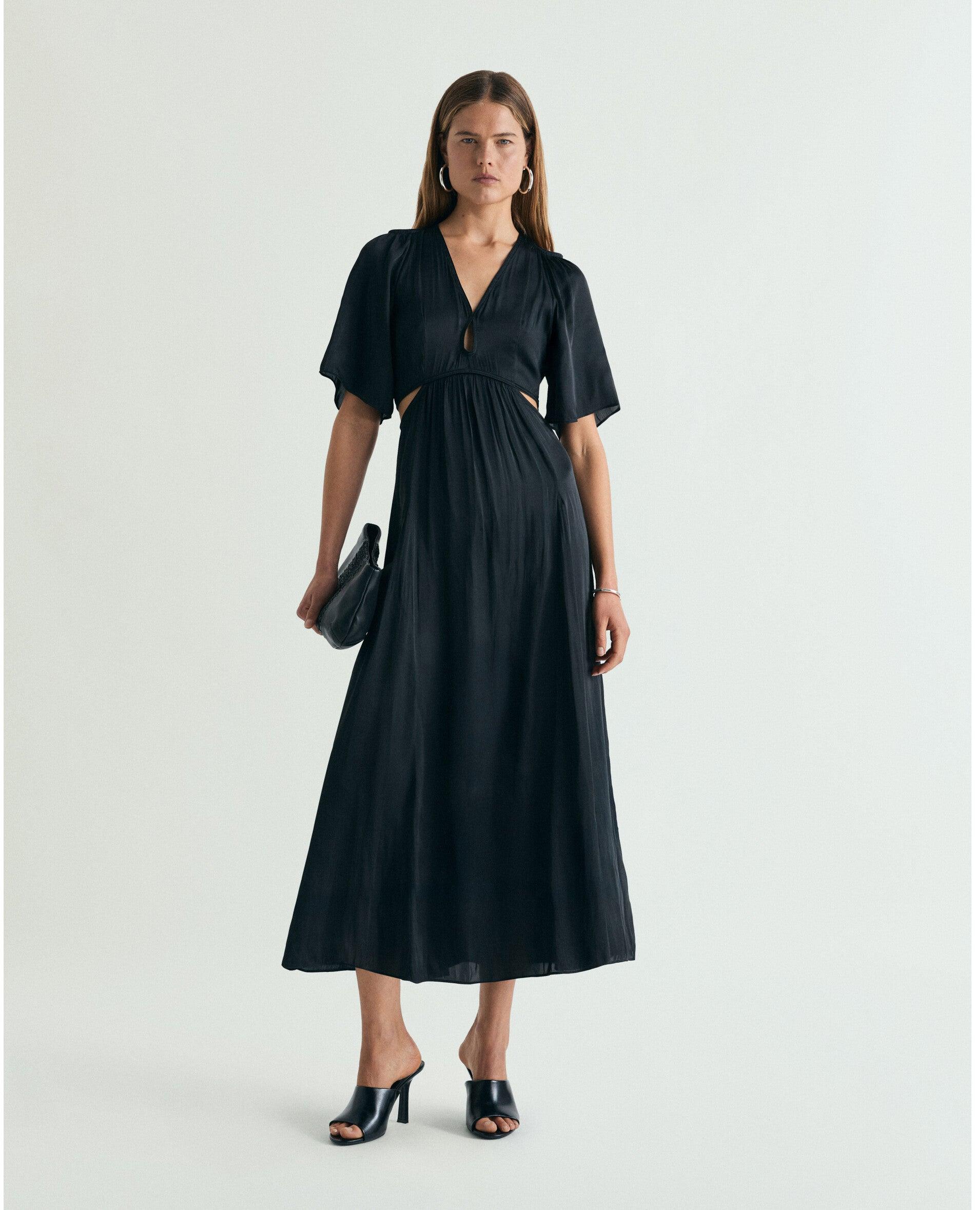 Imagem 0 de Vestido Midi Cut Out com Decote em V