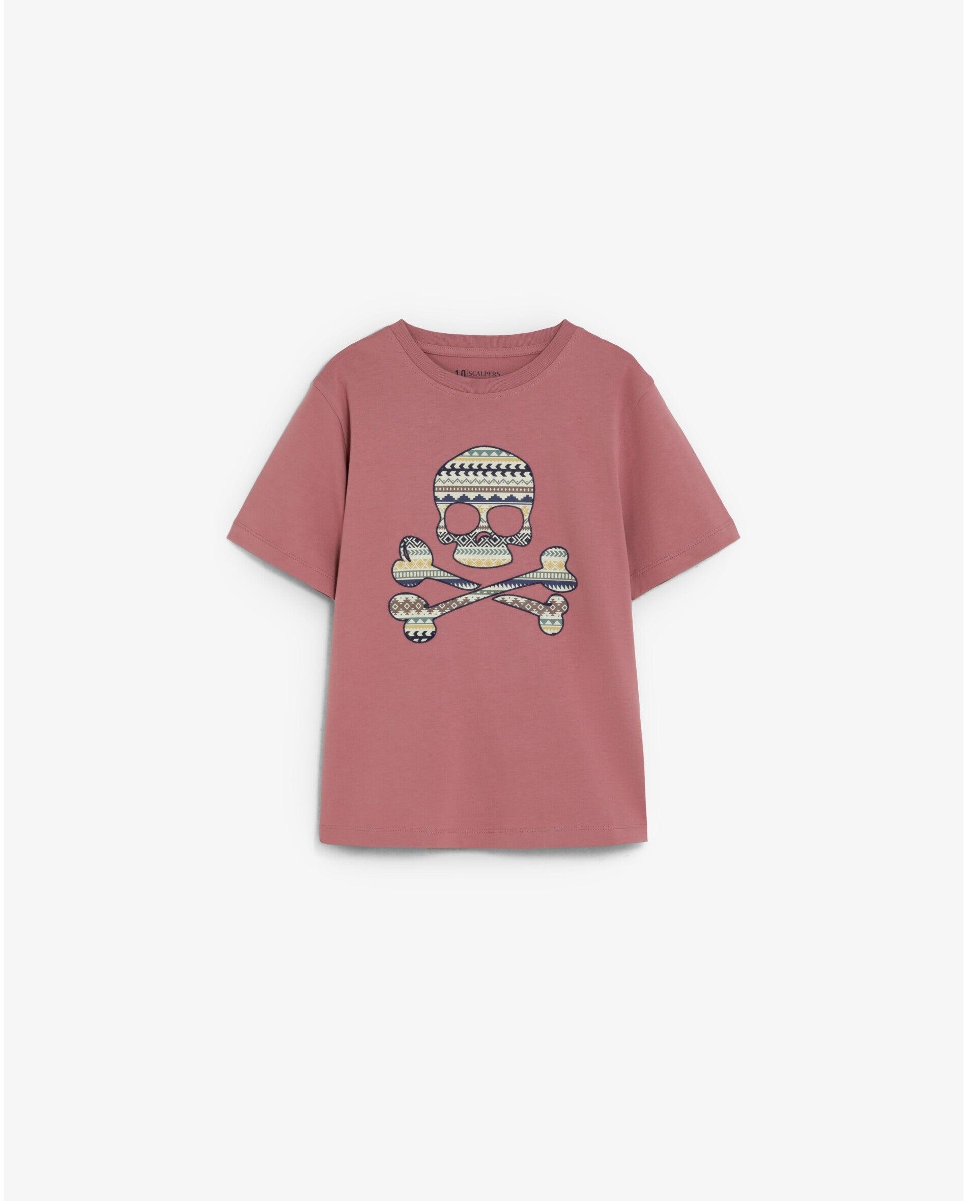 Imagem 0 de T-shirt Regular Fit Infantil com Caveira Frontal Estampada