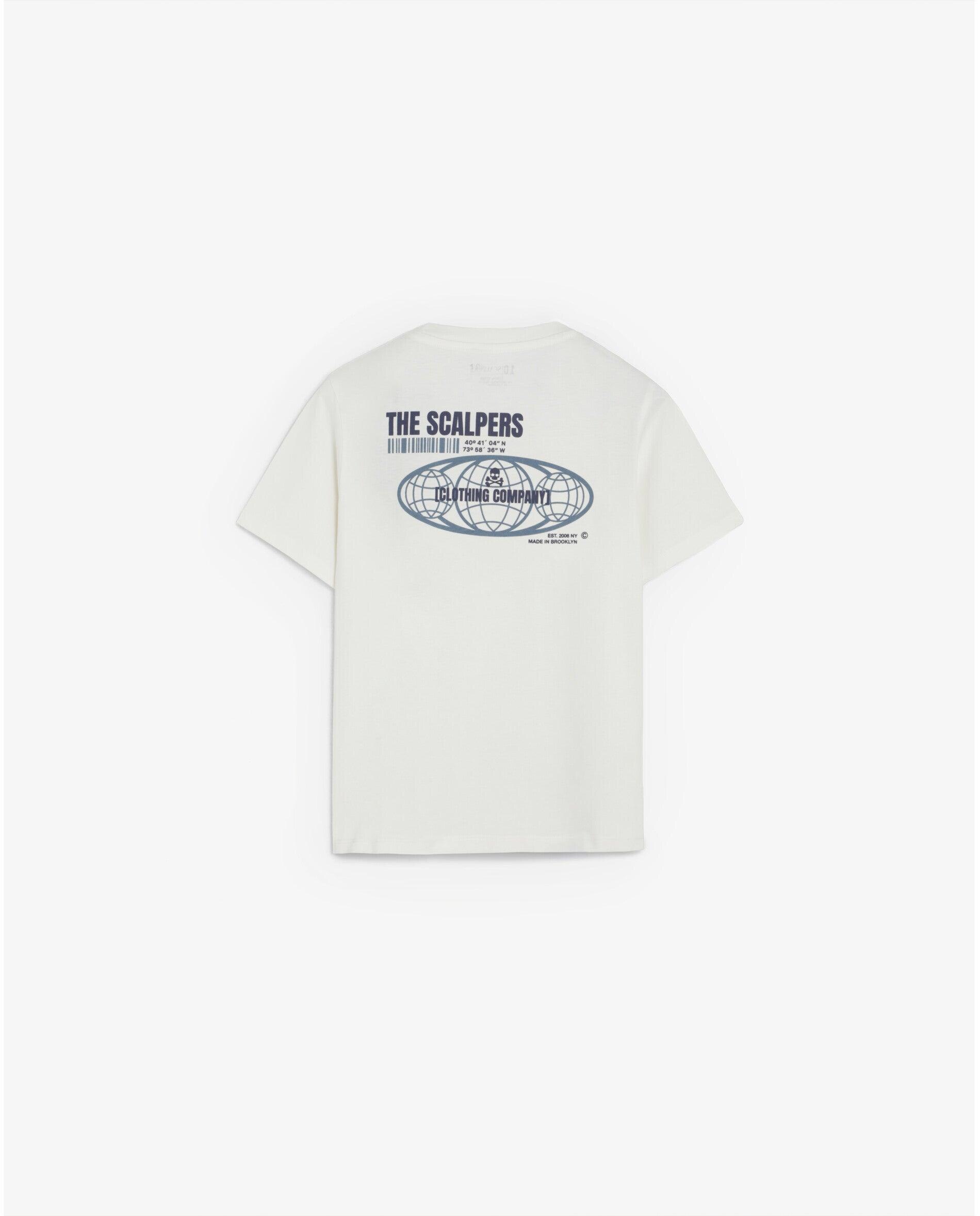 T-shirt Infantil de Manga Curta com Estampado Posterior Branco-2