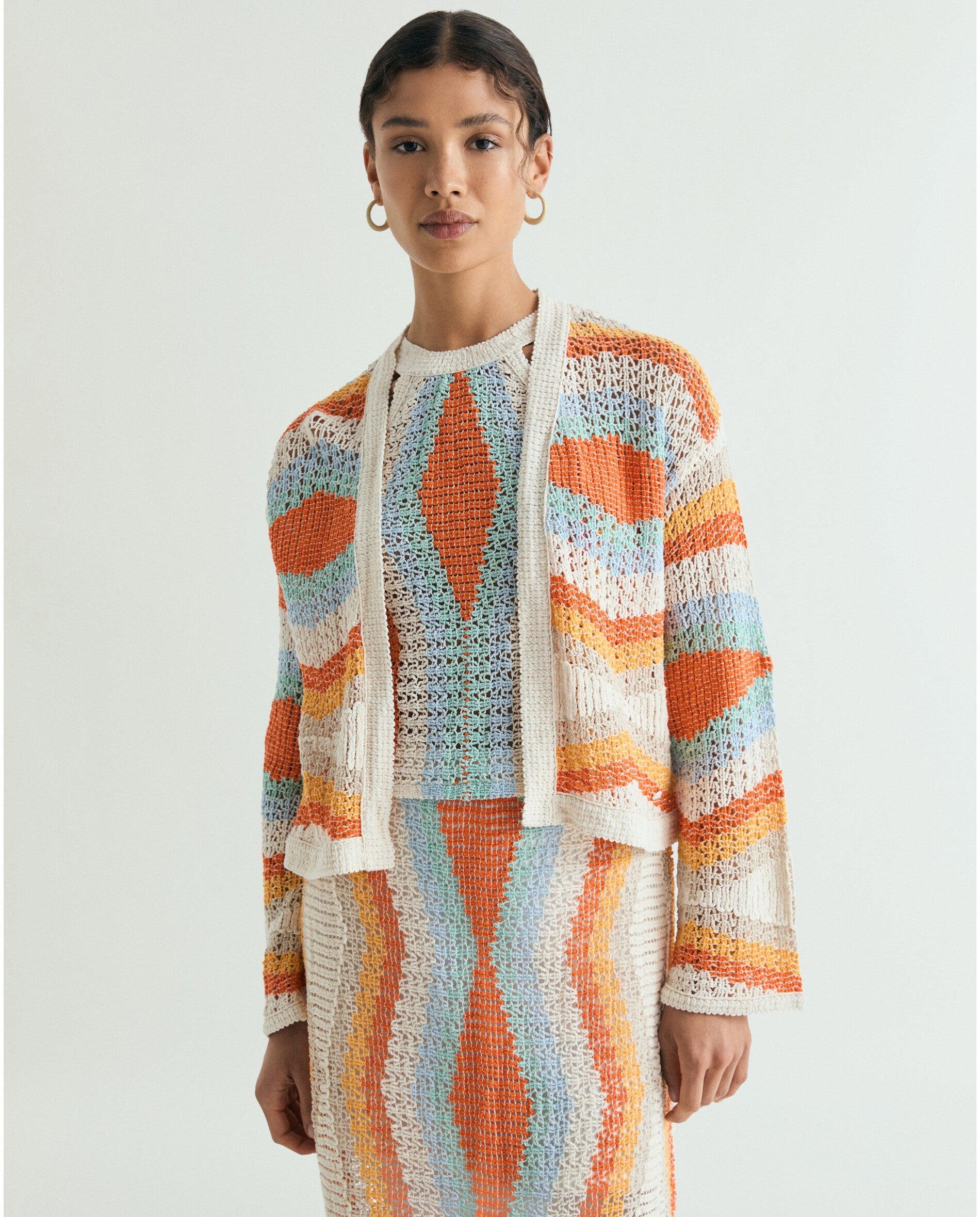 Imagem 0 de Cardigan em Crochet com Mangas Amplas
