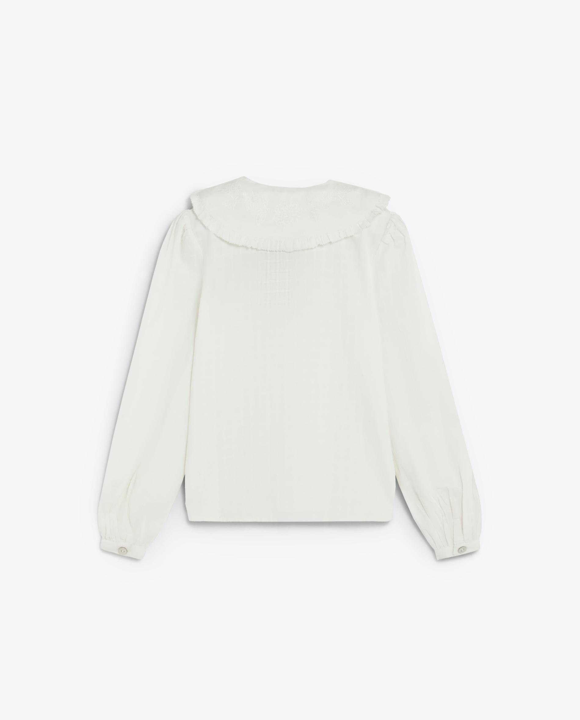 Blusa Infantil com Punhos Elásticos e Gola Babete Scalpers Branco-2
