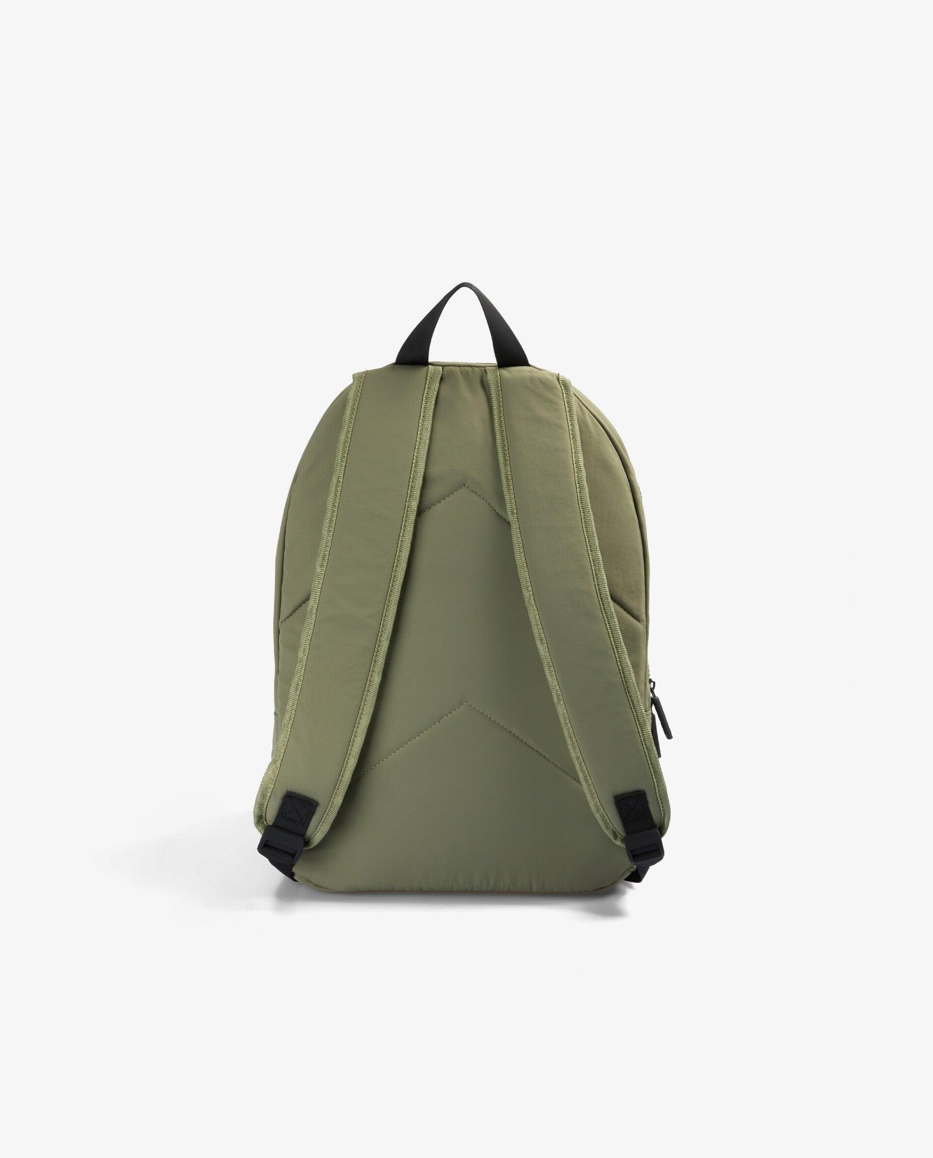 Mochila em Tecido Técnico com Parte Posterior Reforçada Caqui-2