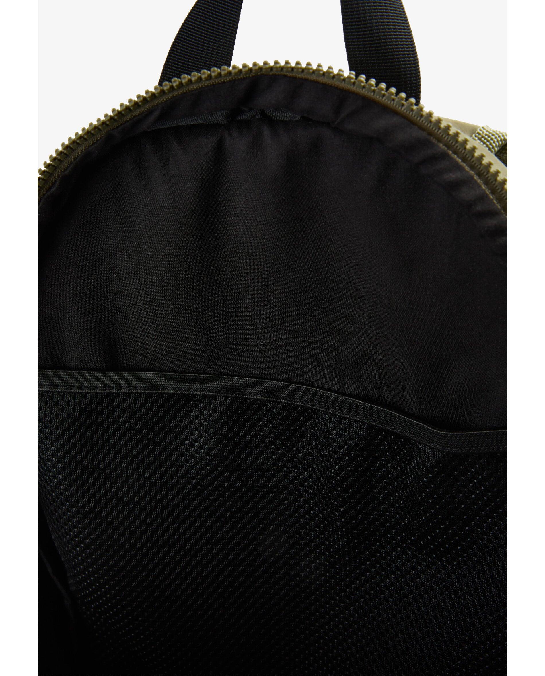 Mochila em Tecido Técnico com Parte Posterior Reforçada Caqui-8