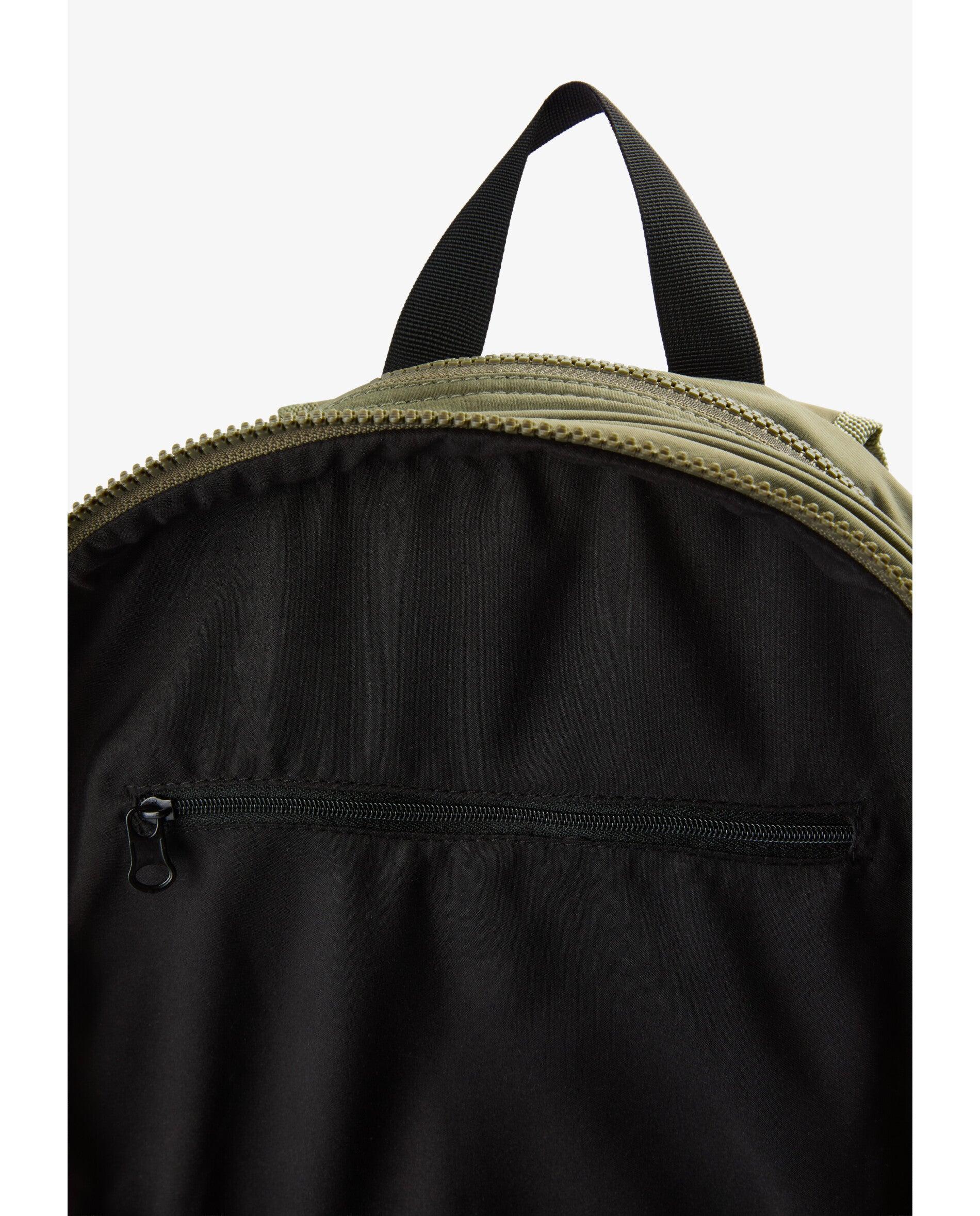 Mochila em Tecido Técnico com Parte Posterior Reforçada Caqui-9