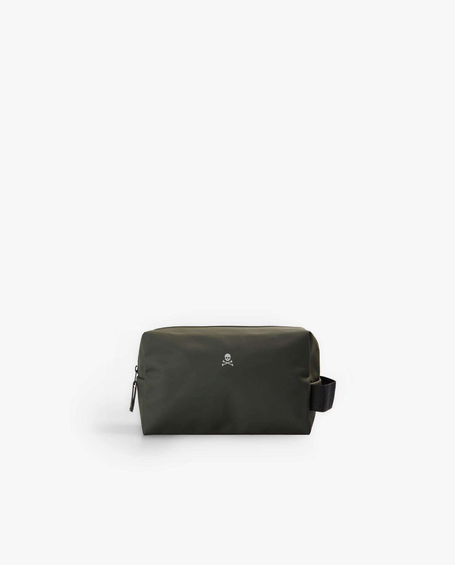 Necessaire em Tecido Técnico com Alça Lateral Verde-militar-1