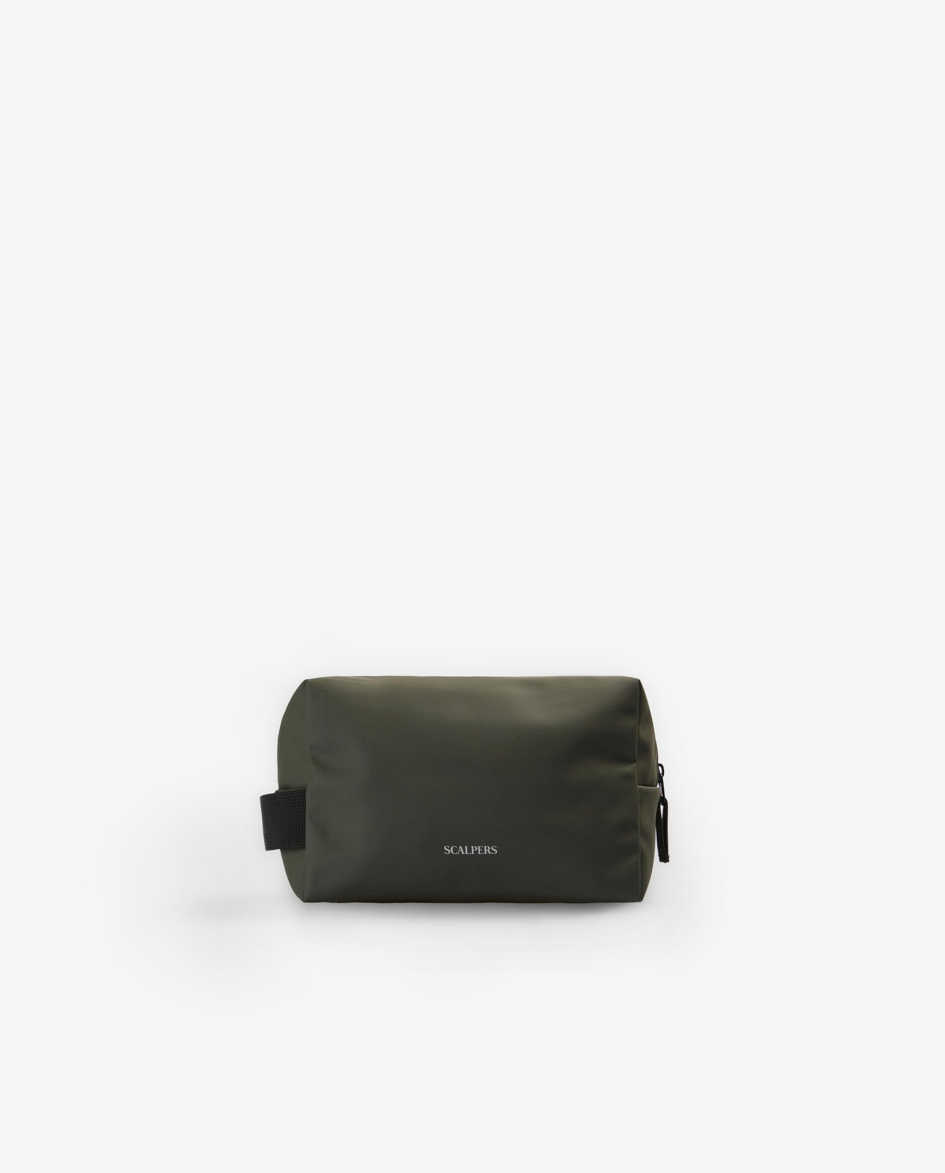 Necessaire em Tecido Técnico com Alça Lateral Verde-militar-2