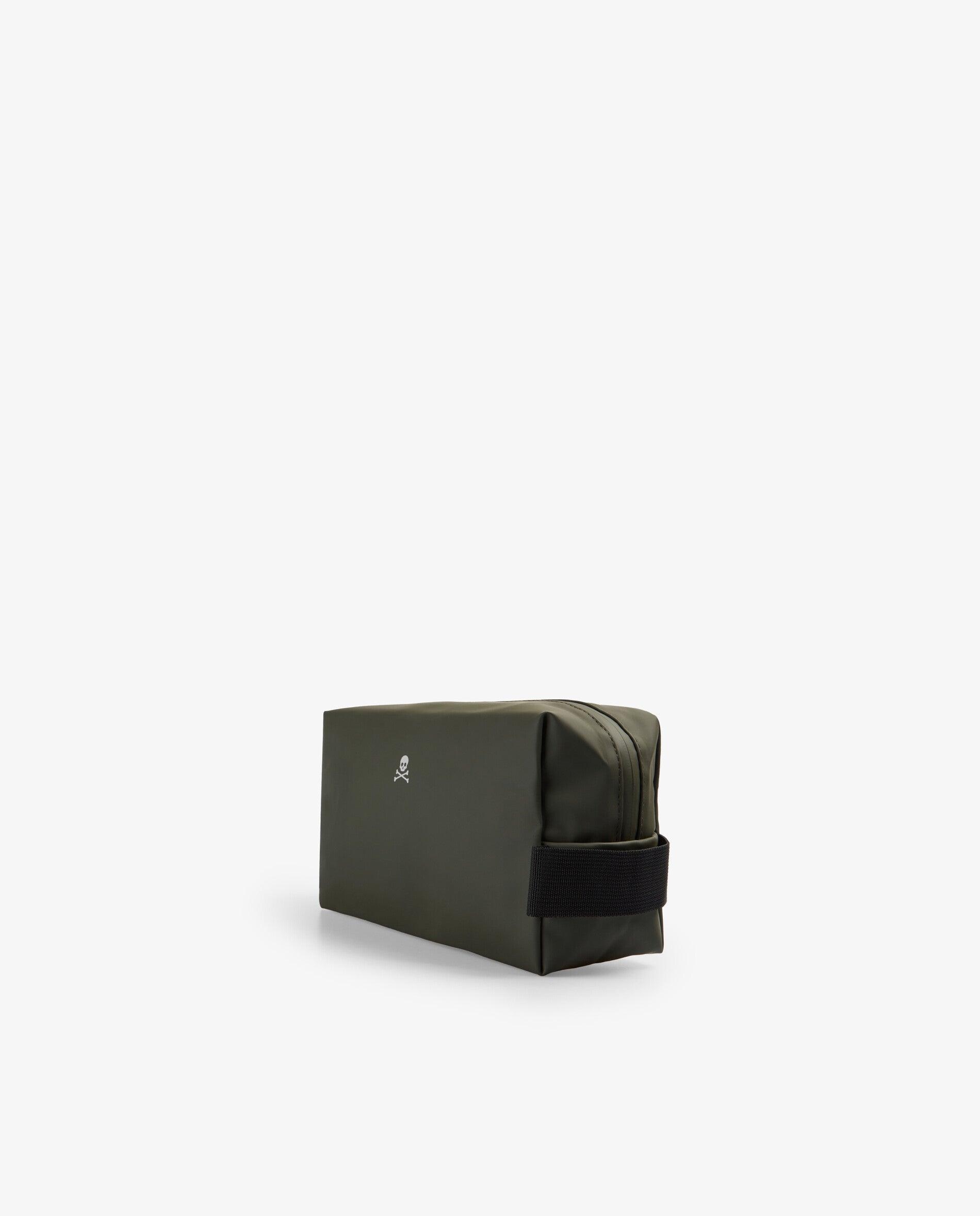 Necessaire em Tecido Técnico com Alça Lateral Verde-militar-3