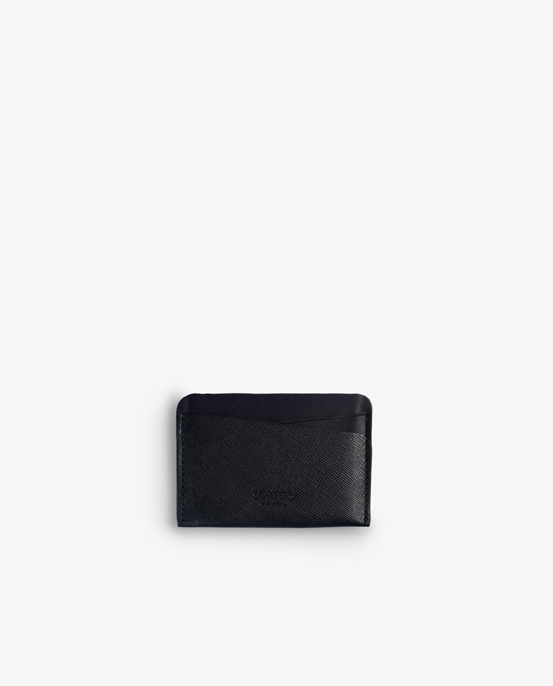 Porta-cartões em Pele com Logo Gravado Navy-2