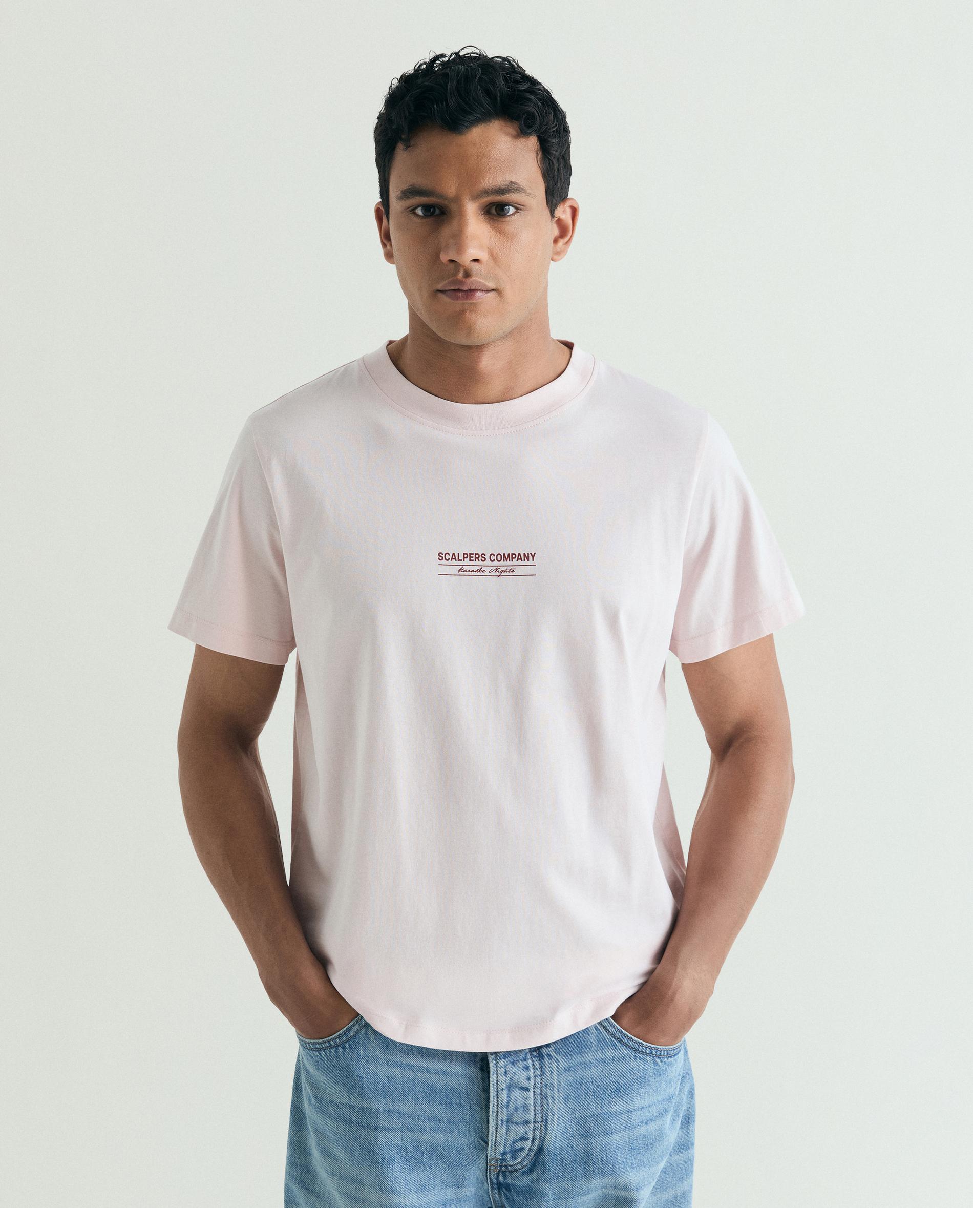 Imagem 0 de T-shirt de Manga Curta Regular Fit com Print Posterior