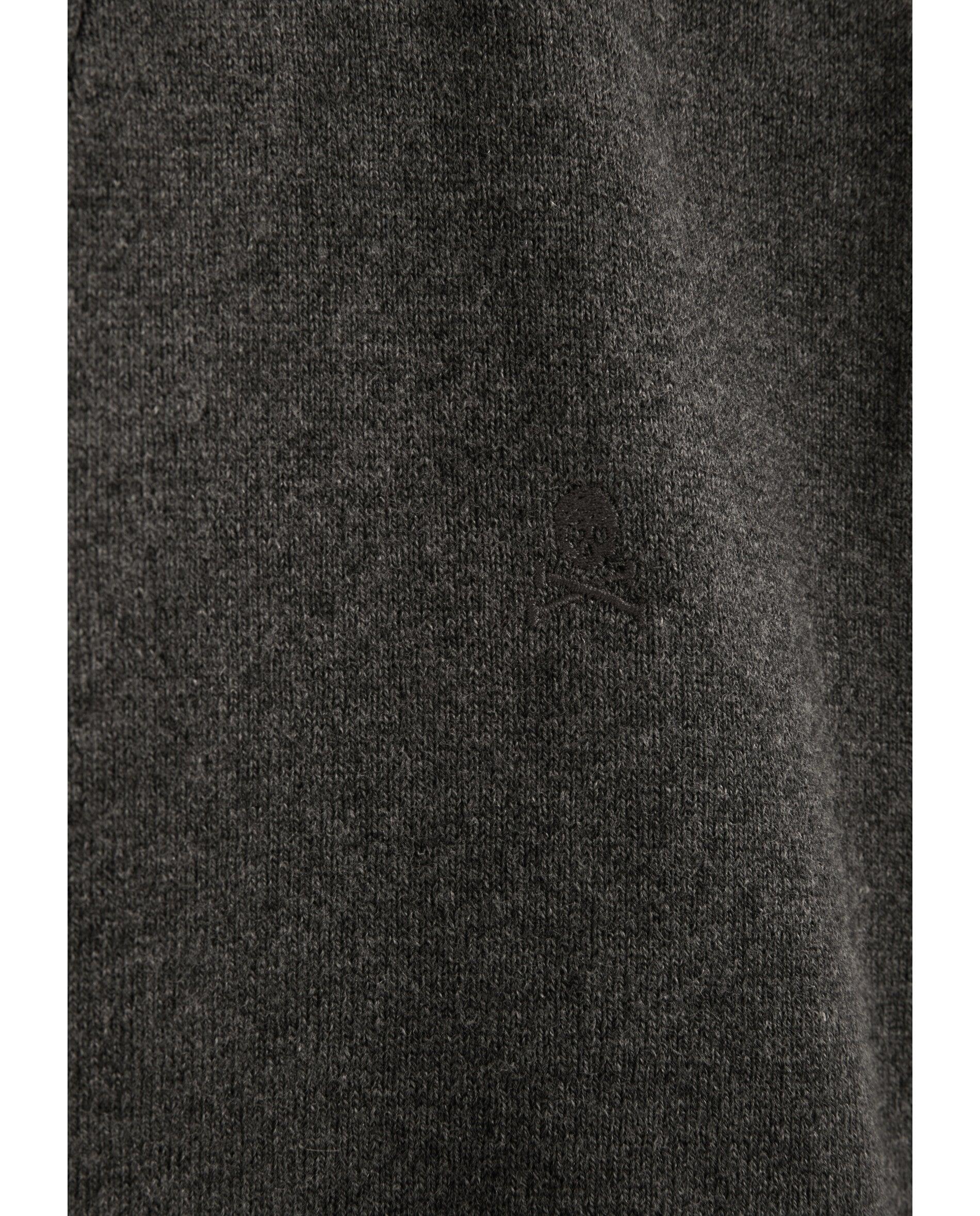 Cardigan com Gola em V e Fecho de Botões Cinzento-3