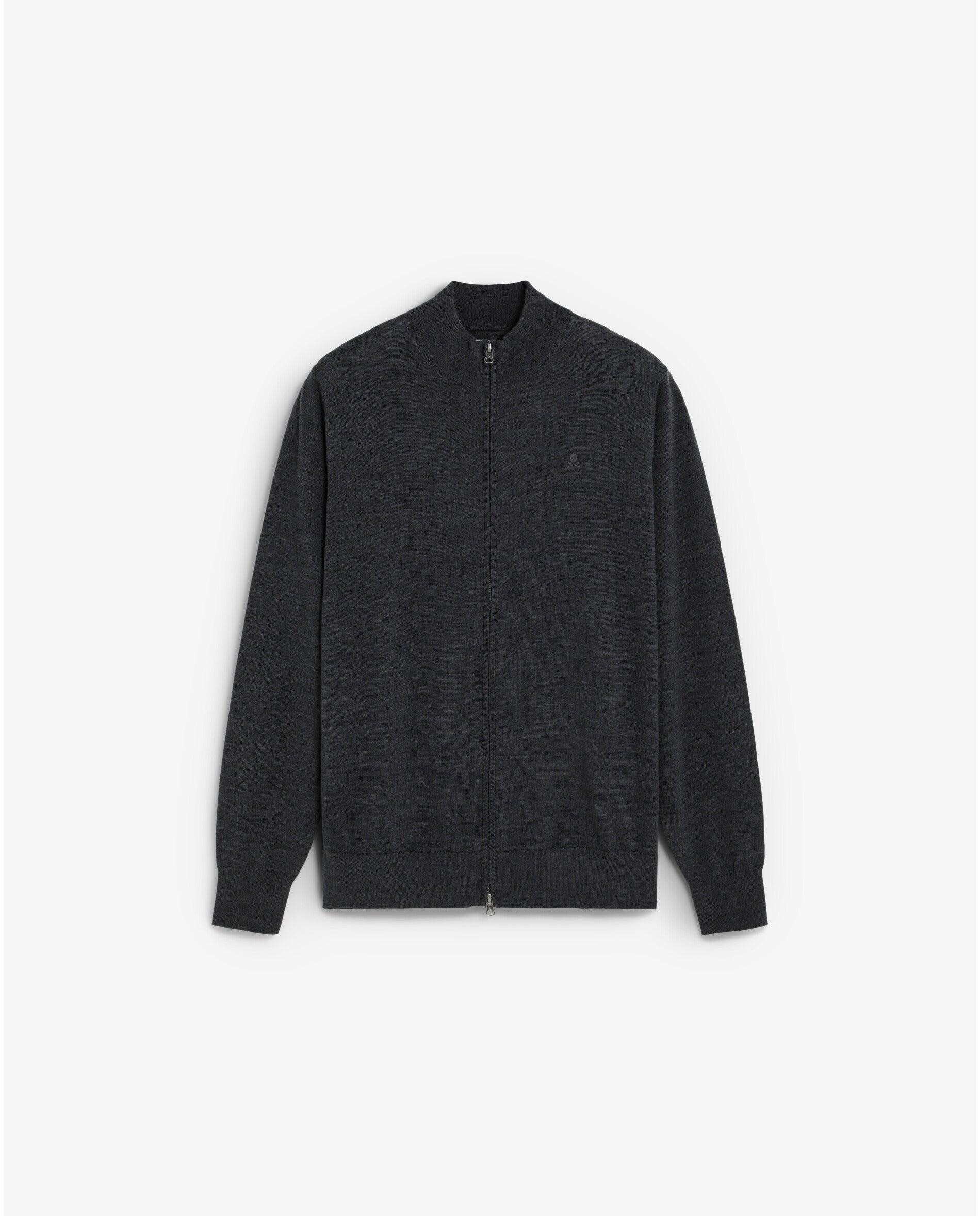 Imagem 0 de Cardigan com Gola Alta e Fecho Zip