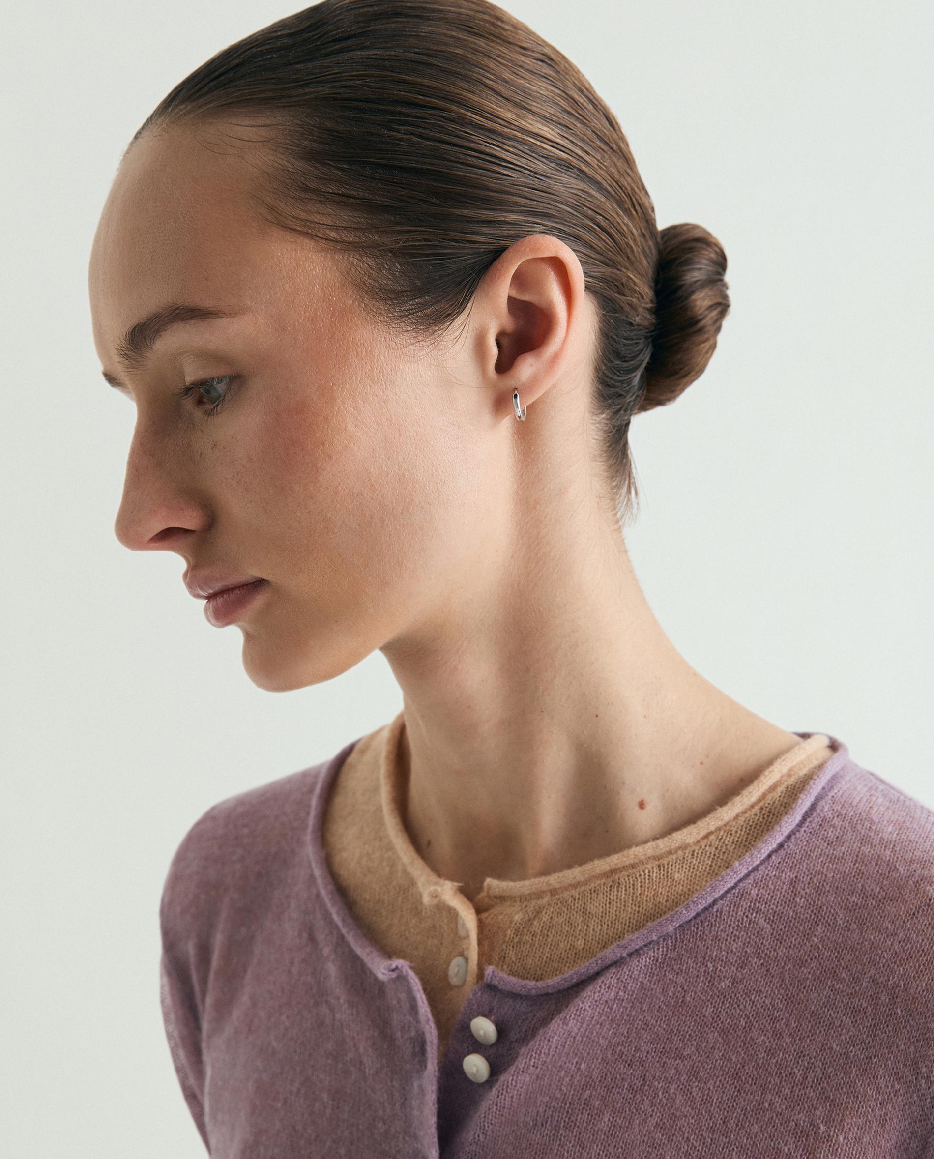 Cardigan de Malha Fina com Botões Efeito Madrepérola Rosa-4